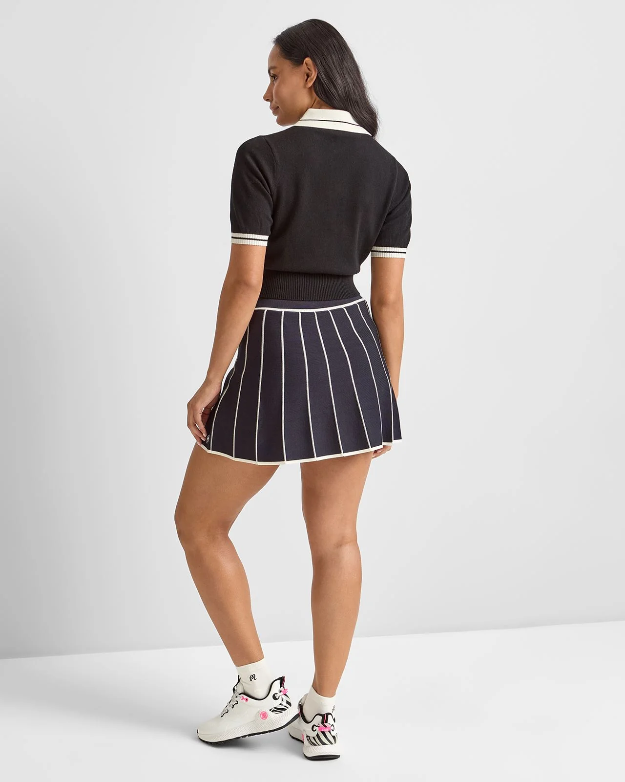Mikayla Knit Polo Black - Image 4