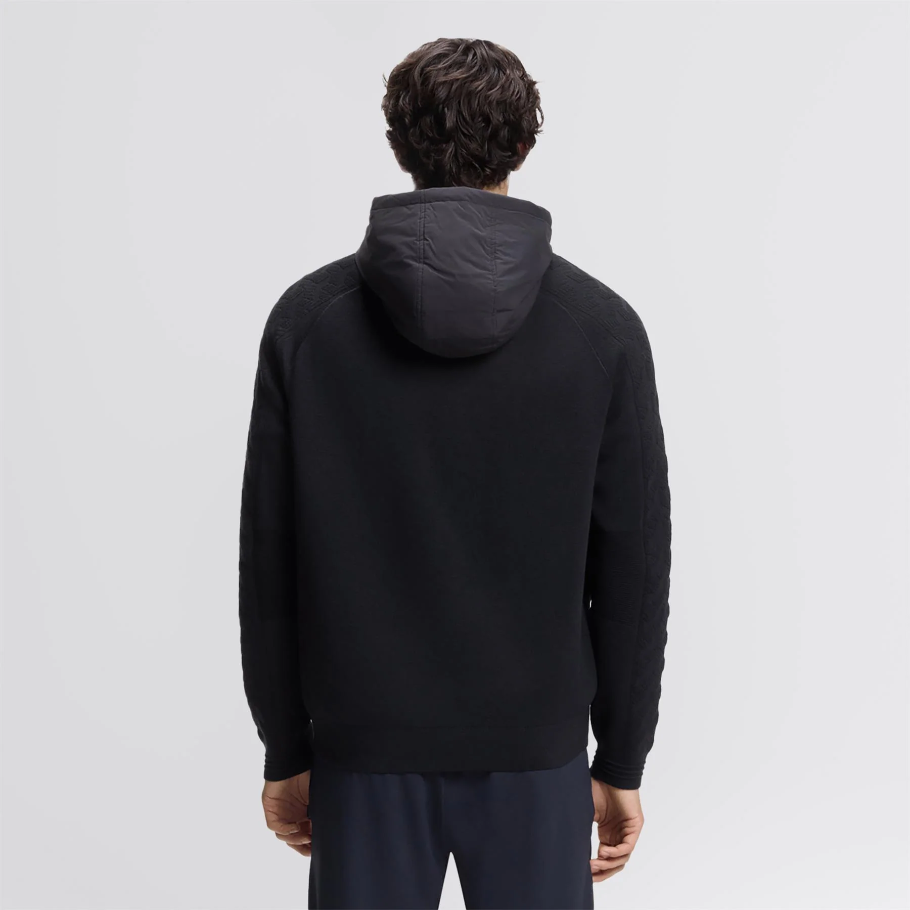 Mirror Hybrid Hooded Jacket Dark Blue - Image 2