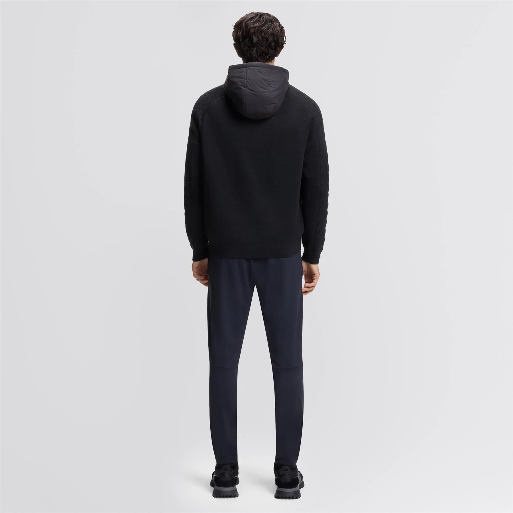 Mirror Hybrid Hooded Jacket Dark Blue - Image 4