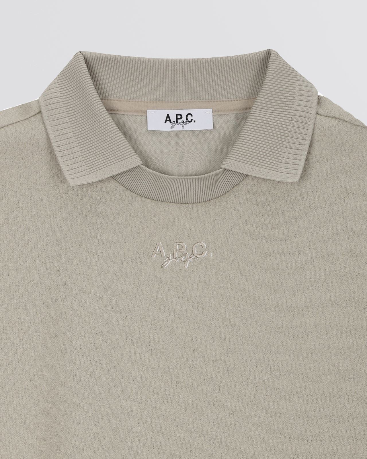 Nael Knit Polo Shirt Beige - Image 5