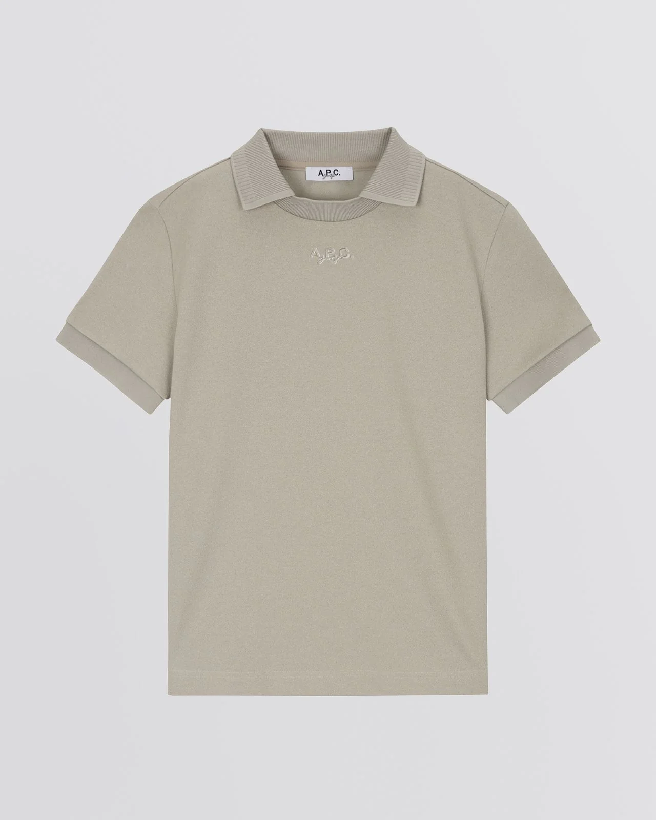 Nael Knit Polo Shirt Beige - Image 6