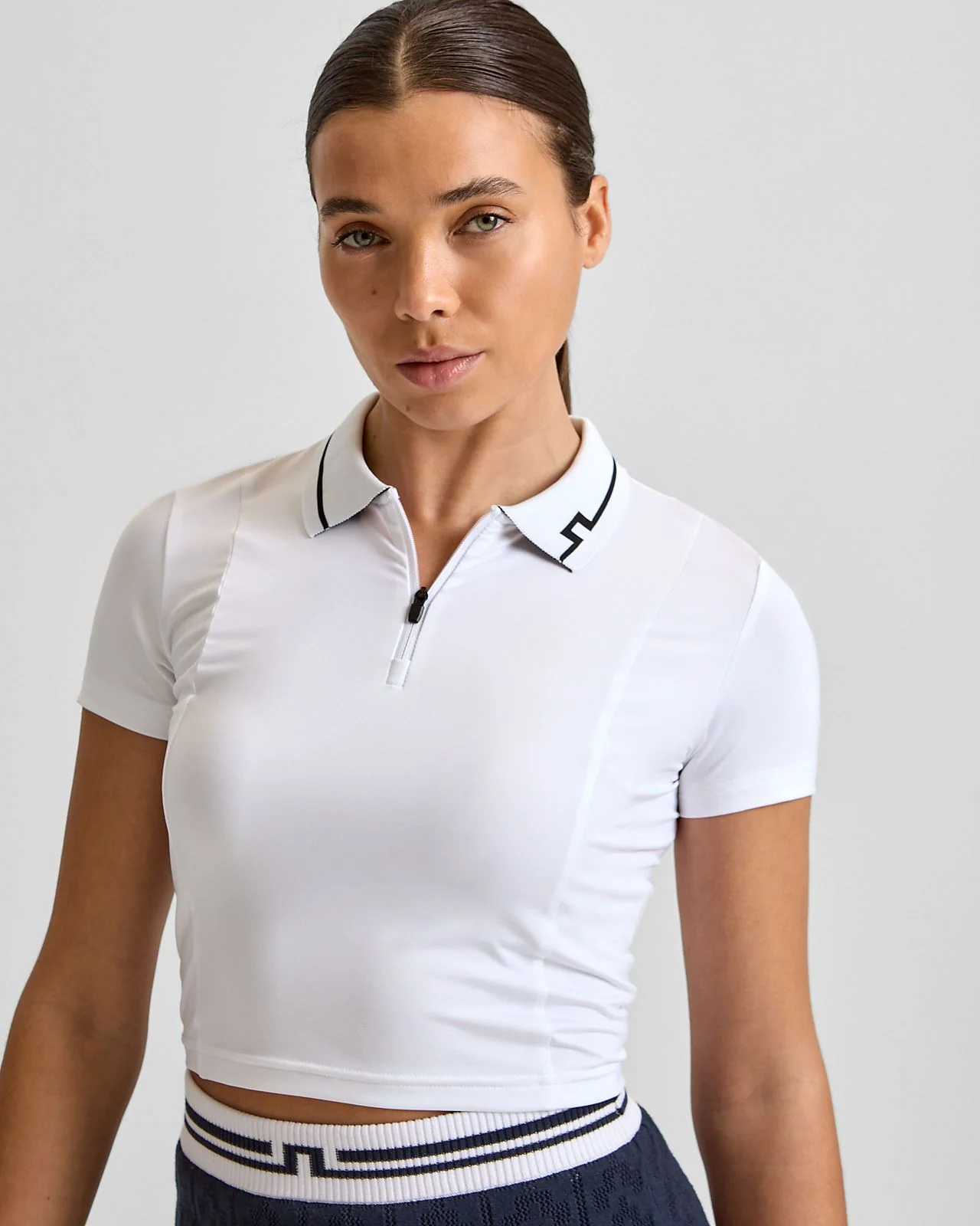 Naomi Cropped Polo White - Image 5