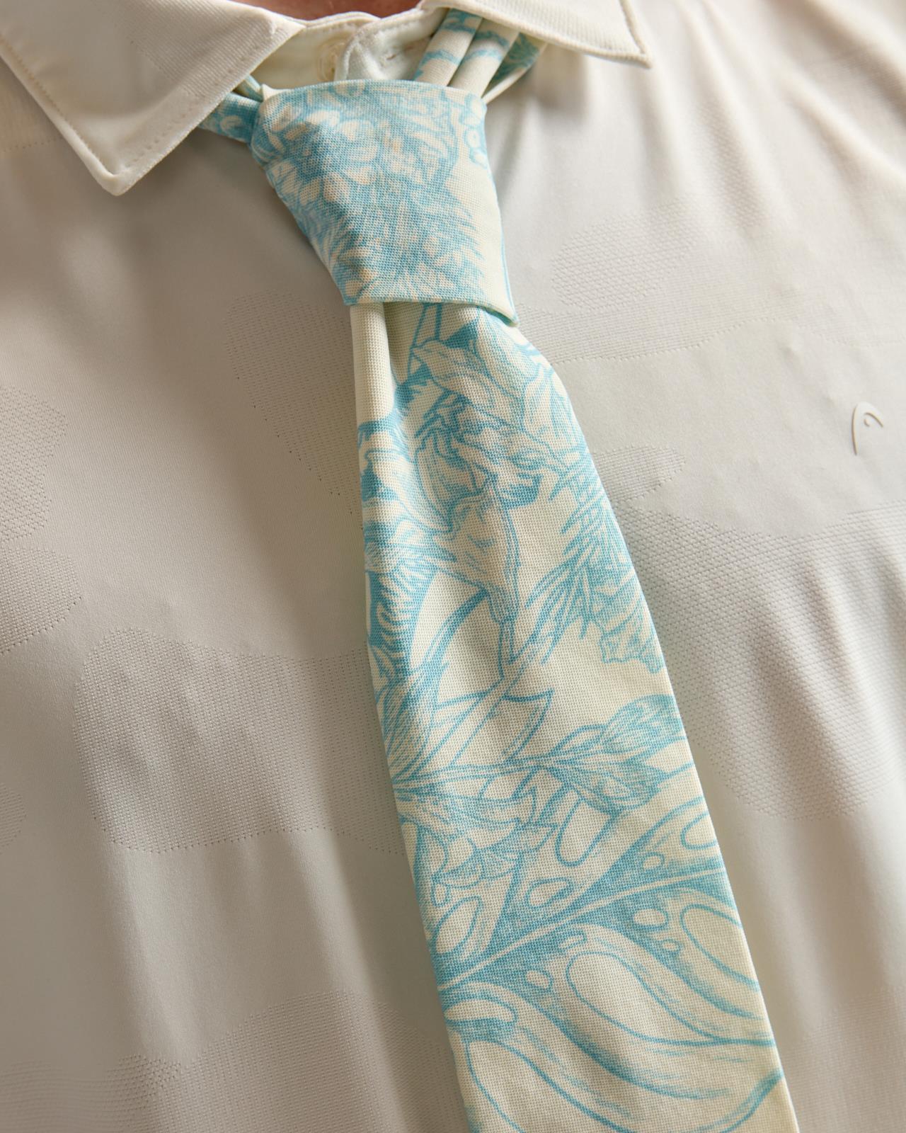 Necktie Blue Botanical - Image 4