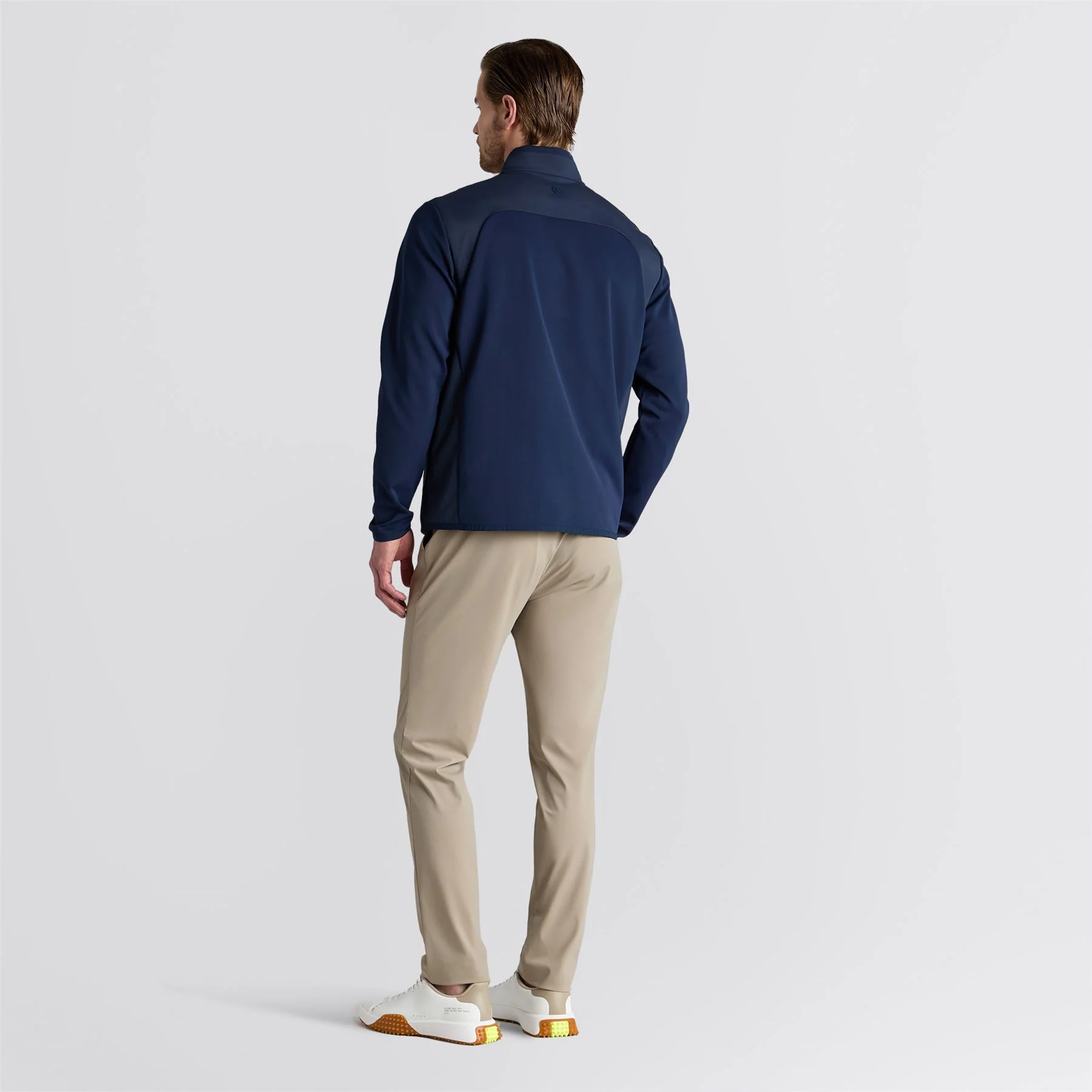 Nylon Panelled Quarter Zip Jacket Twilight - Image 4