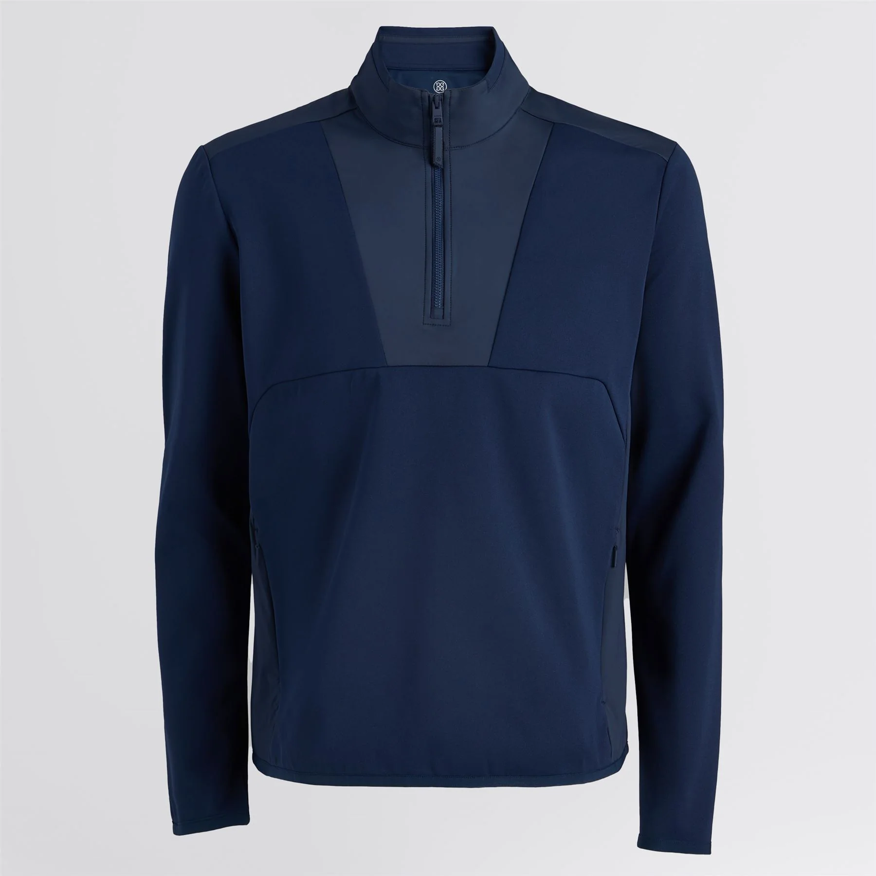 Nylon Panelled Quarter Zip Jacket Twilight - Image 7