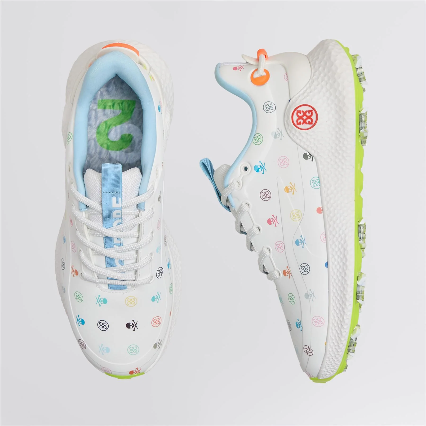 O2 TPU Upper Speckled Midsole Golf Shoes Snow/Multi - Image 4