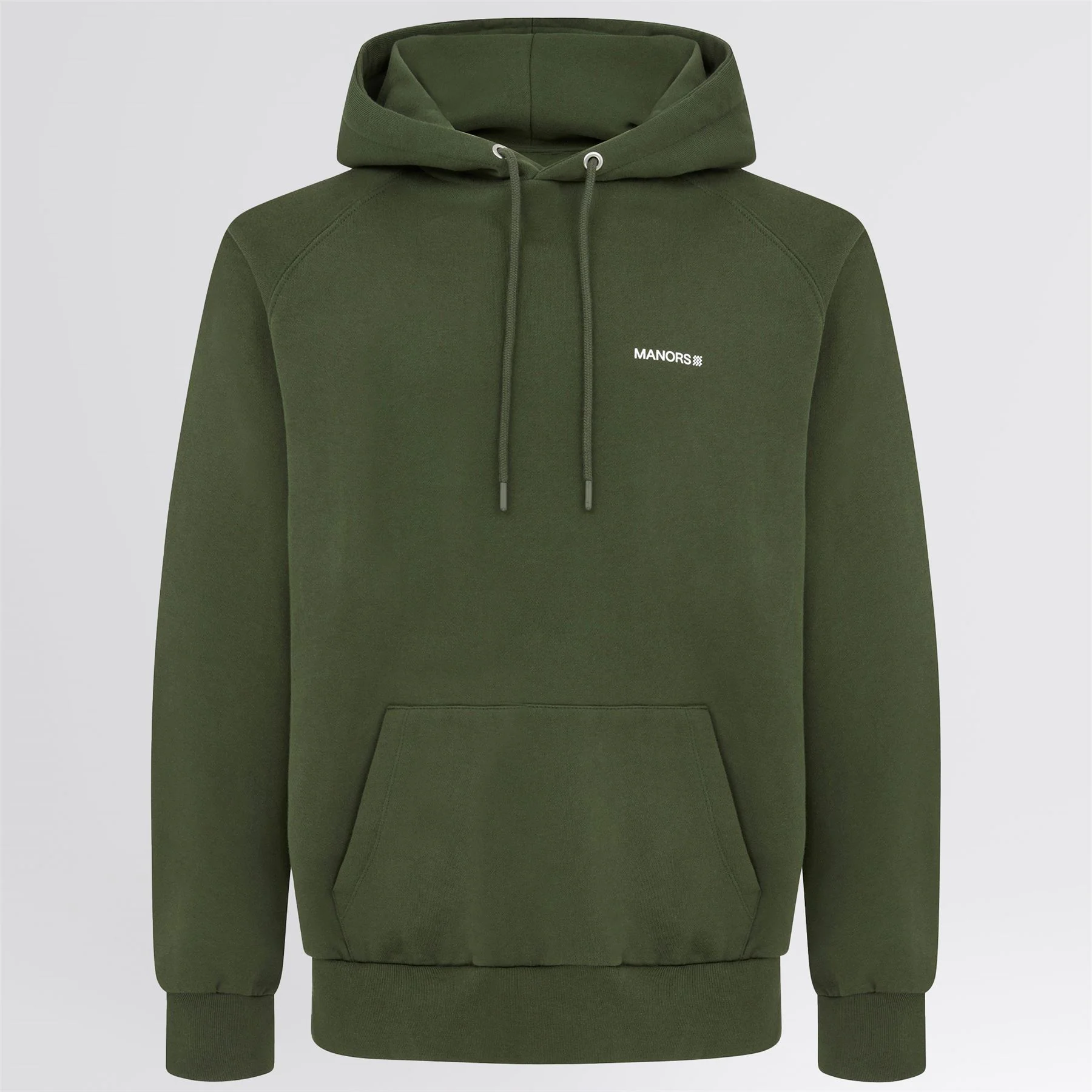 Organic Knitted Cotton Logo Hoodie Green - Image 5