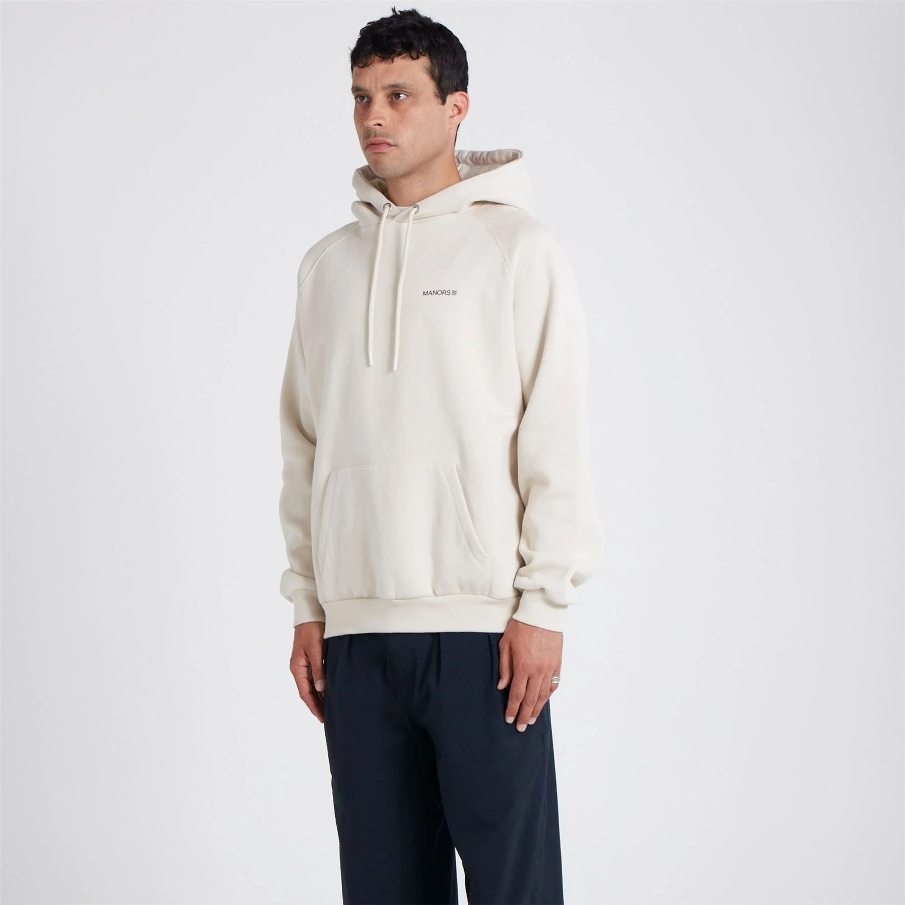 Organic Logo Hoodie Ivory - Image 2