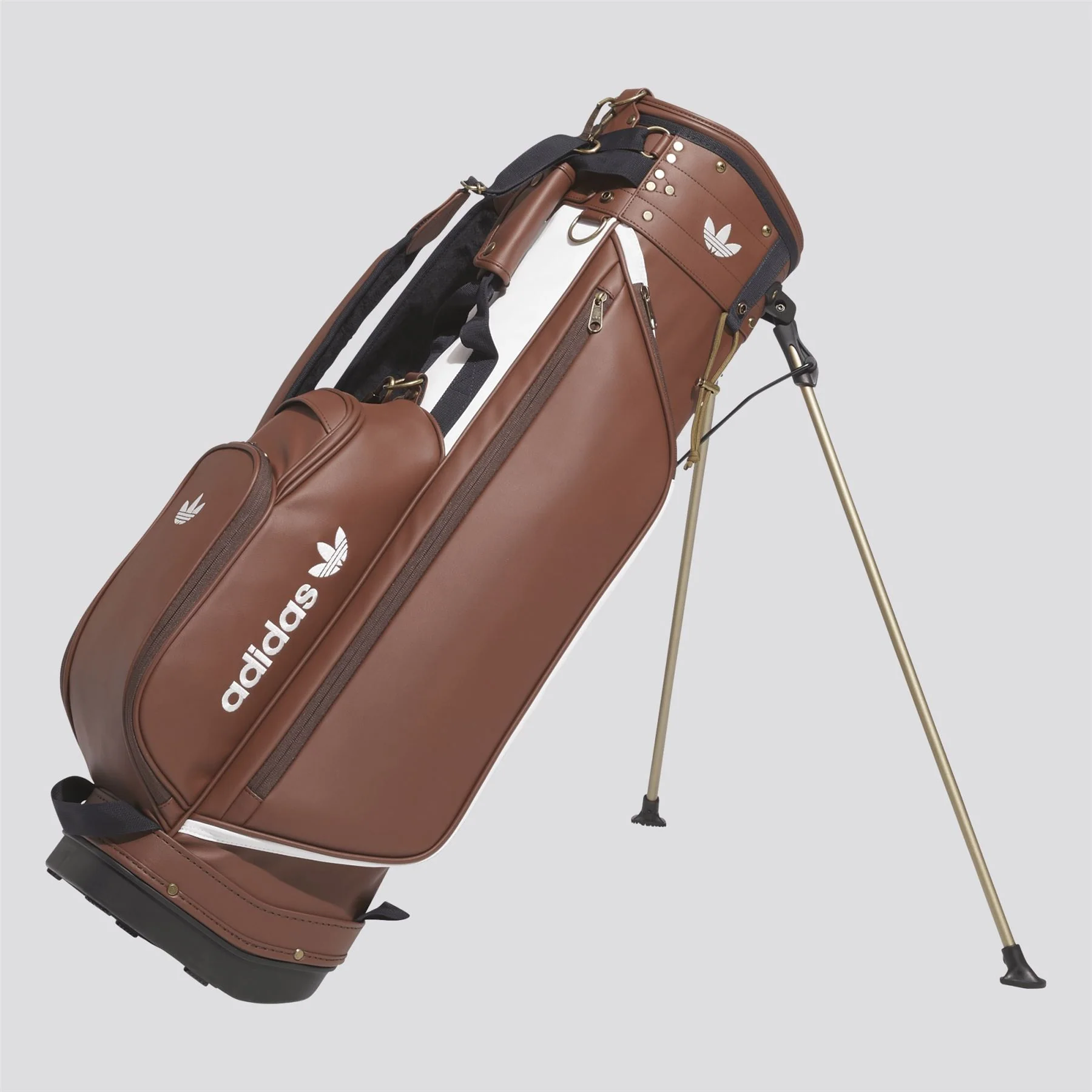 Originals Carry Golf Bag Brown/White - Image 3
