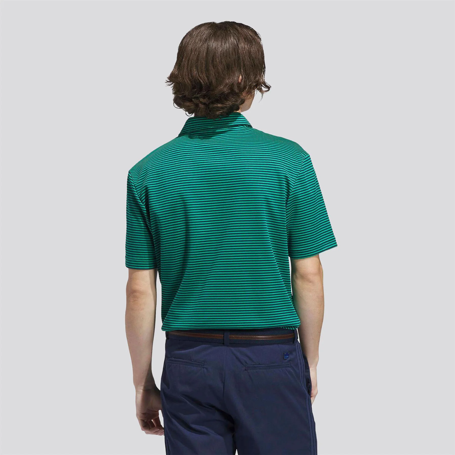 Originals Stripe Pique Polo Court Green/Night Indigo - Image 3