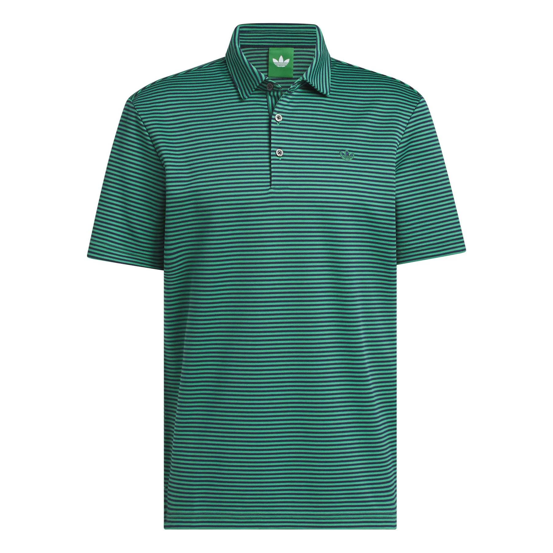Originals Stripe Pique Polo Court Green/Night Indigo - Image 6