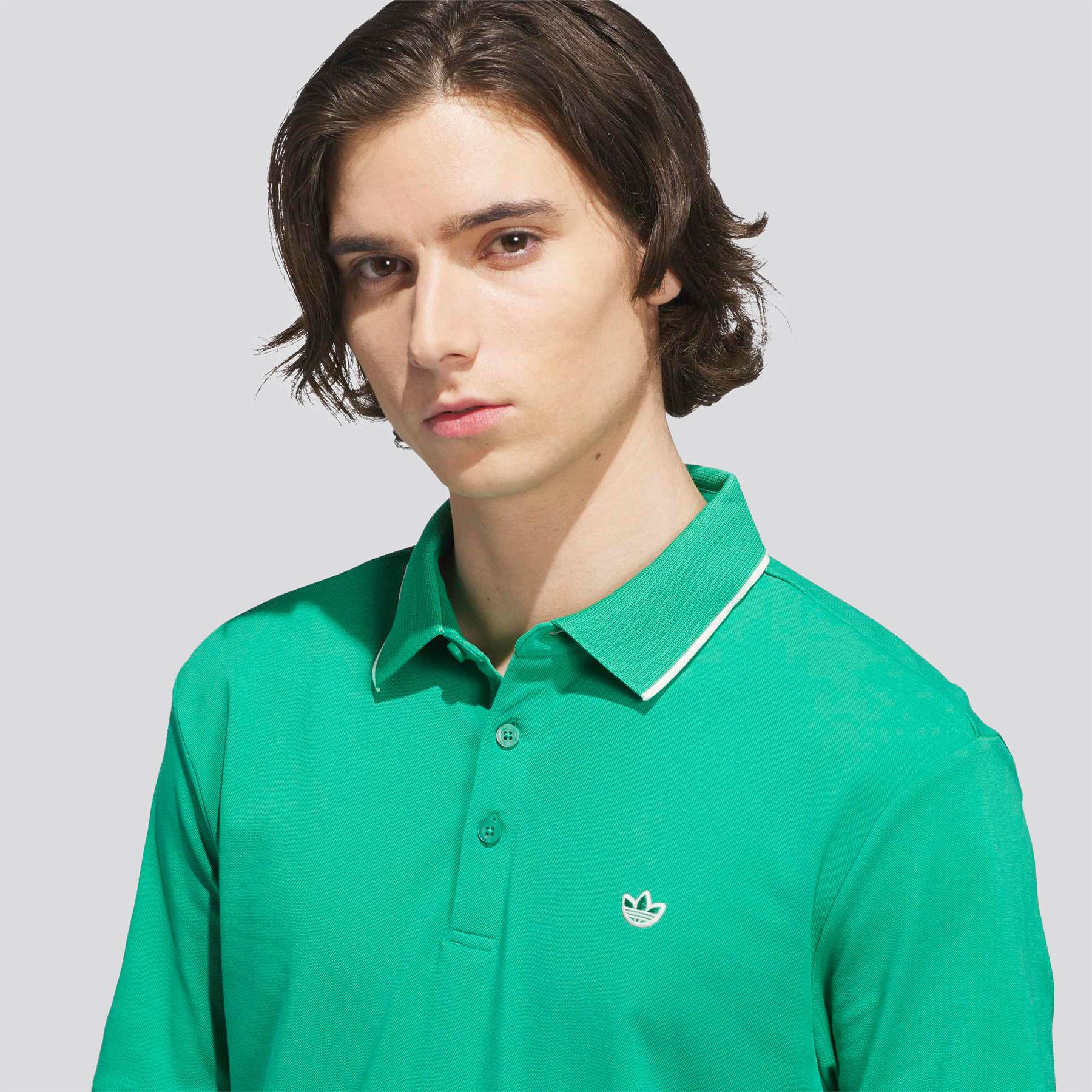 Originals Twistknit Trefoil Polo Court Green - Image 4