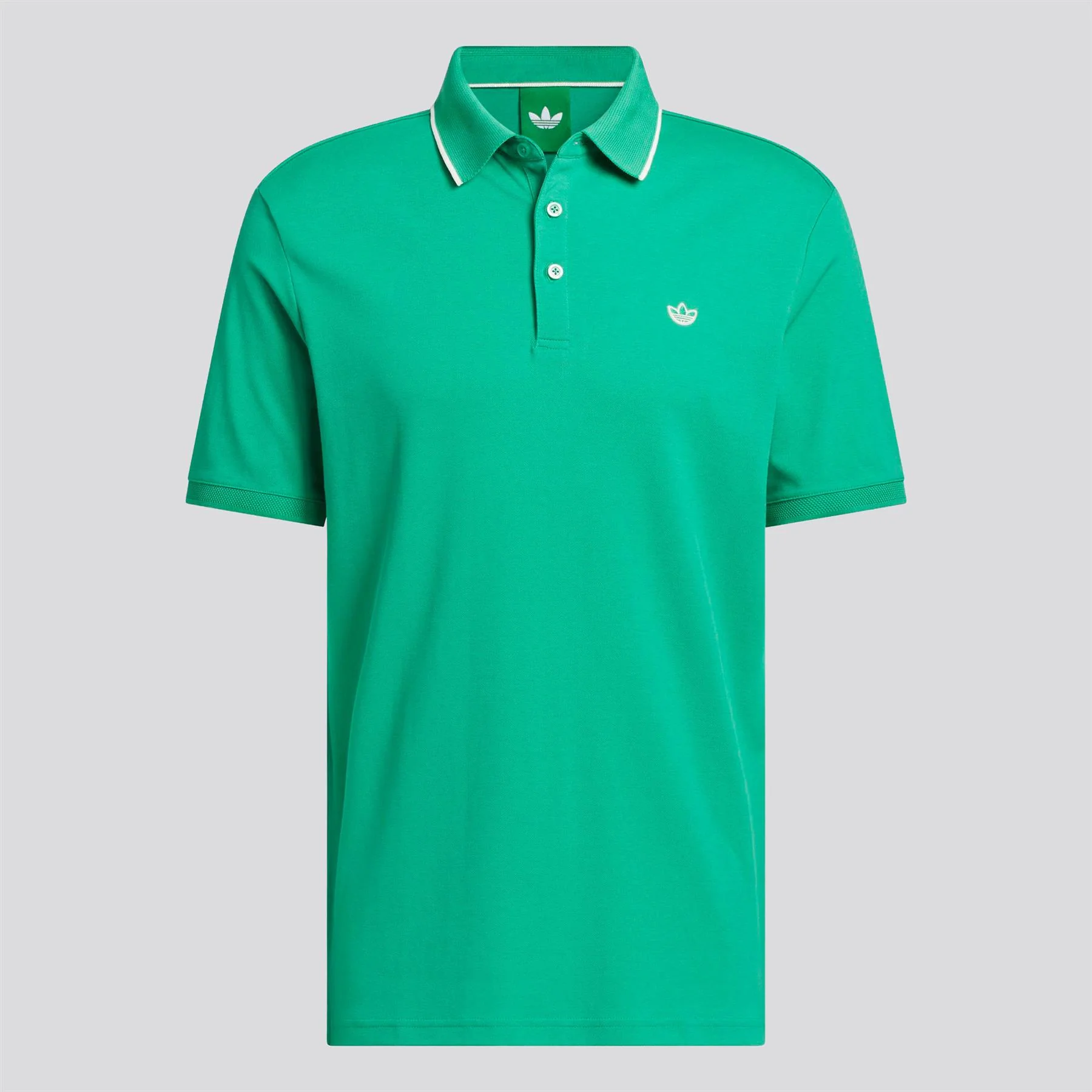 Originals Twistknit Trefoil Polo Court Green - Image 6