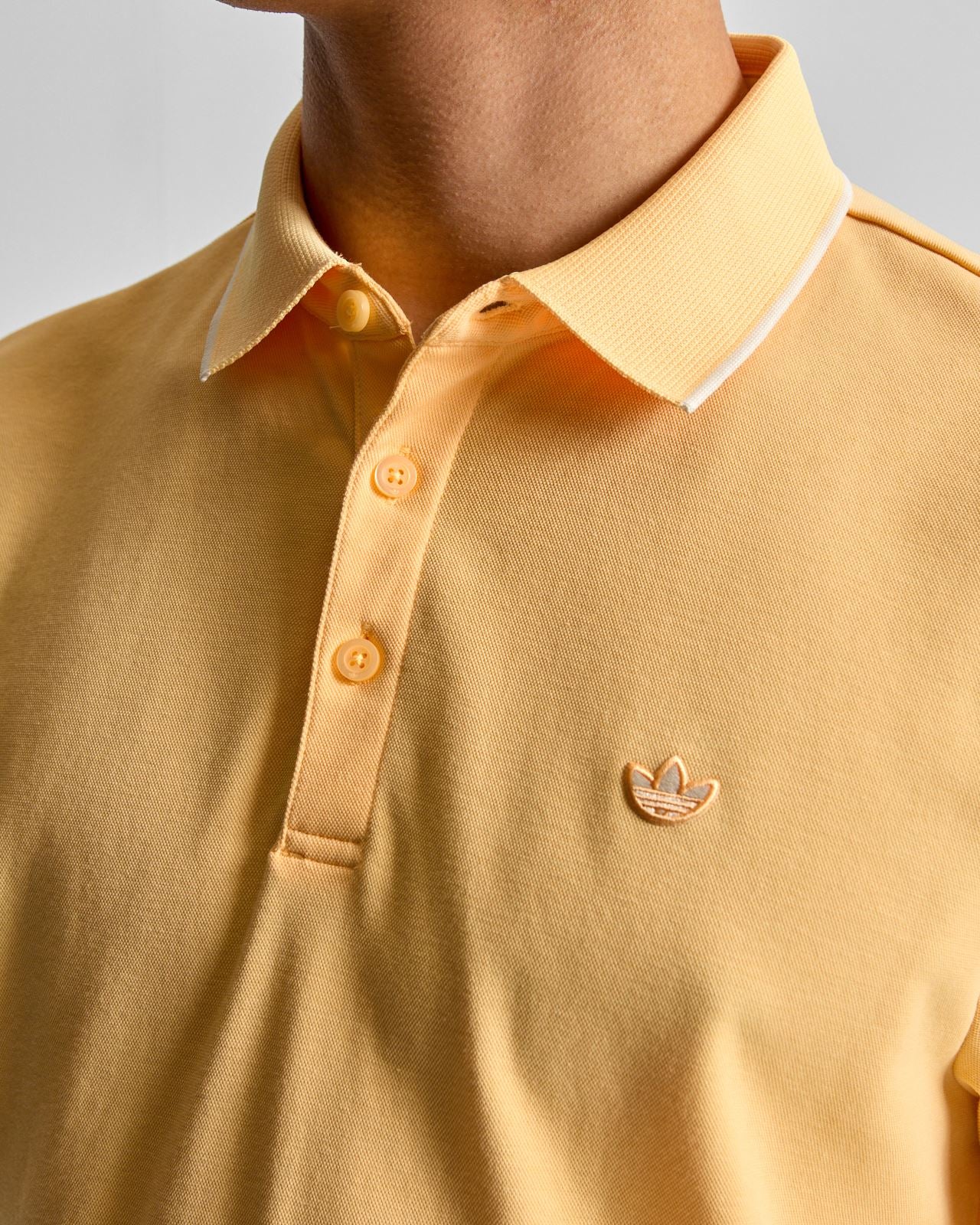 Originals Twistknit Trefoil Polo Ice Tangerine - Image 5