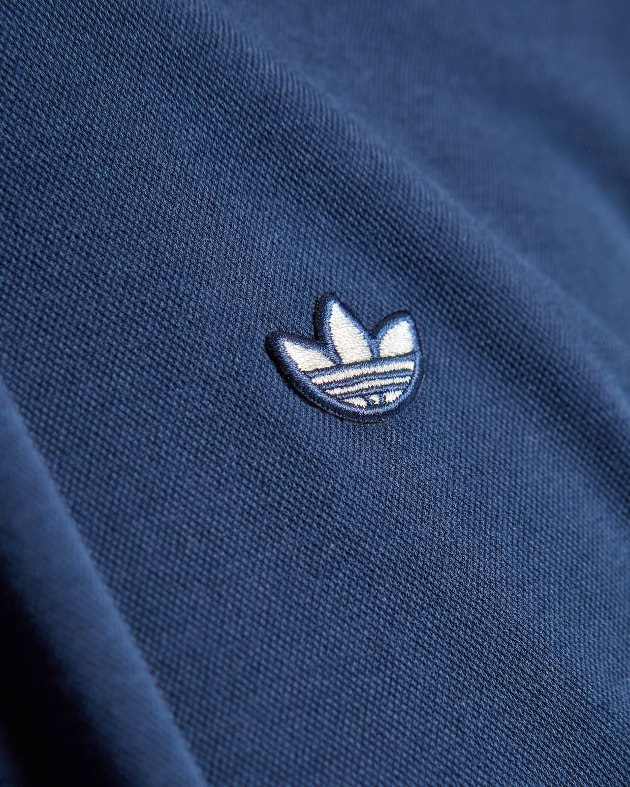 Originals Twistknit Trefoil Polo Night Indigo/Chalk White - Image 6