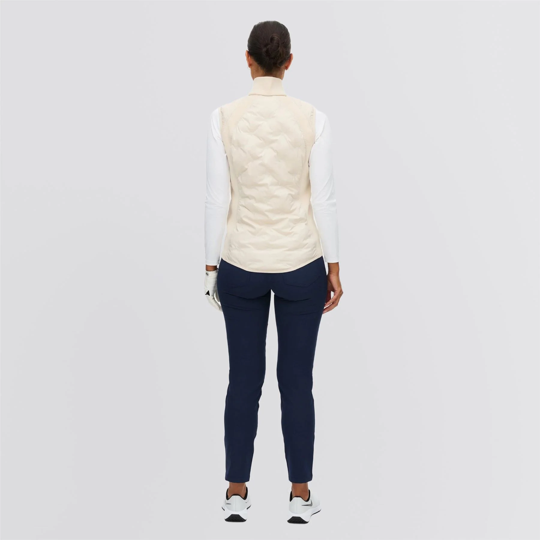 Padded Windbreaker Gilet Oatmeal - Image 2