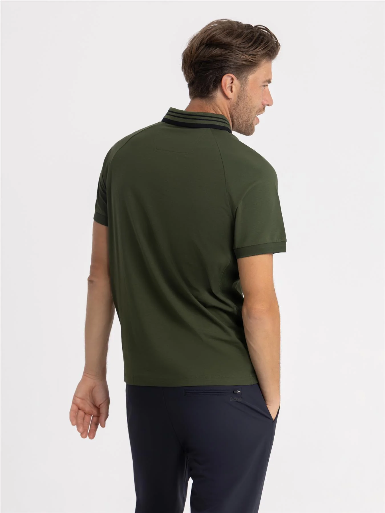 Paddy Rib Polo Dark Green - Image 3