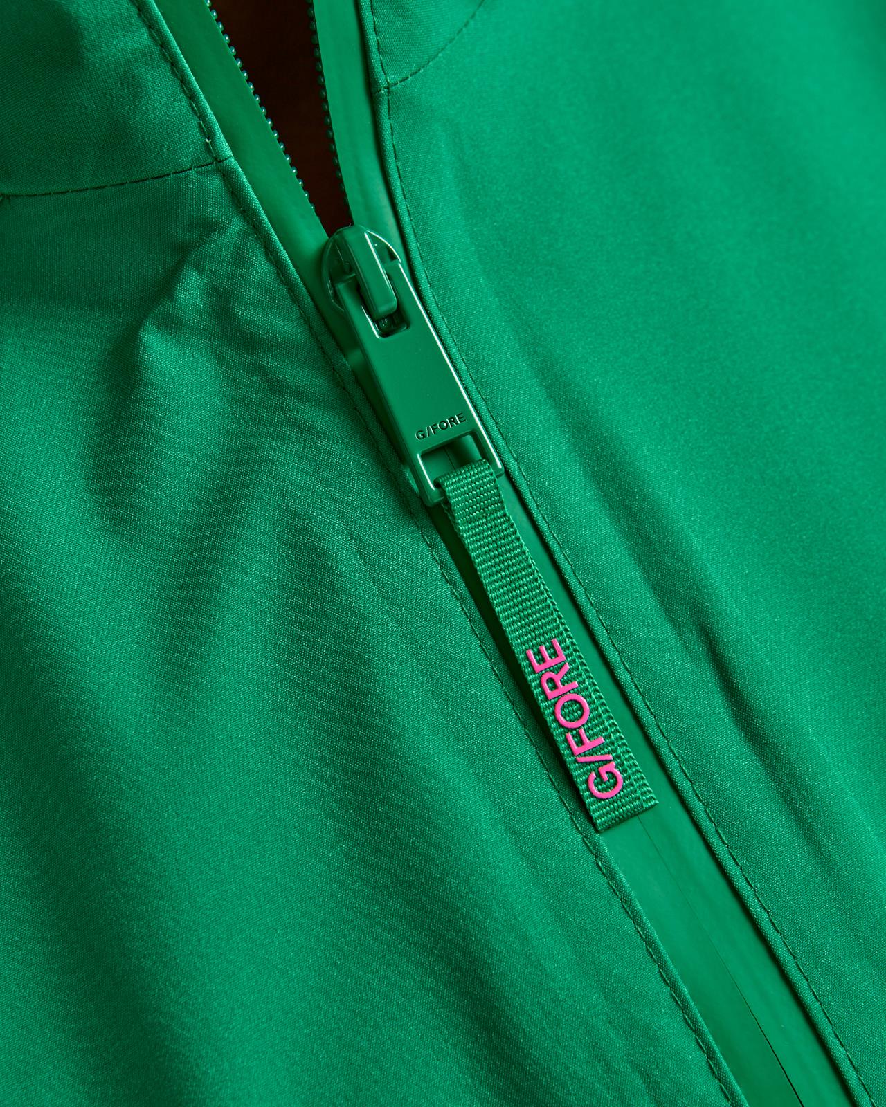 Paneled Waterproof Hooded Jacket Dark Clover - Image 6