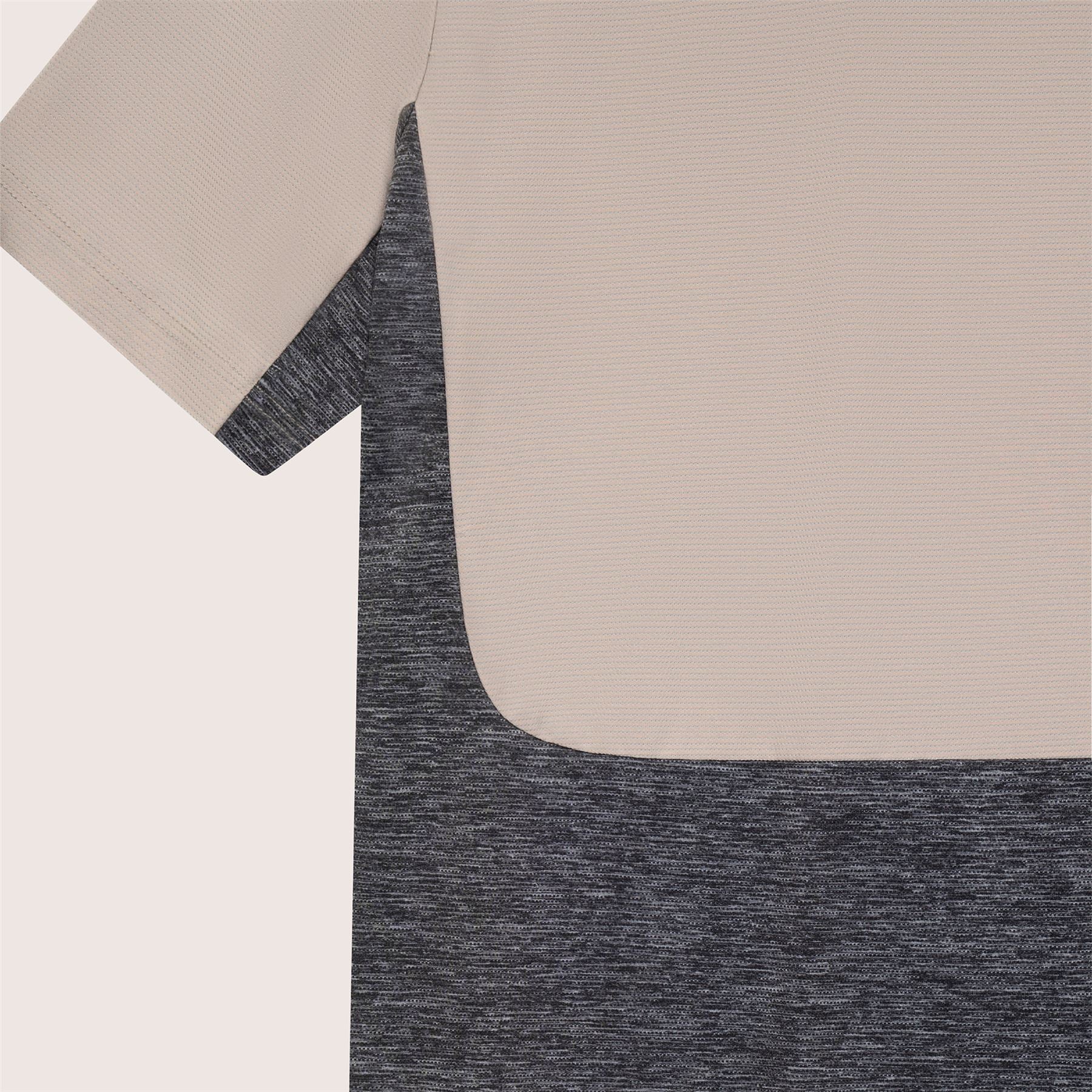Panelled Mesh Polo Beige - Image 10