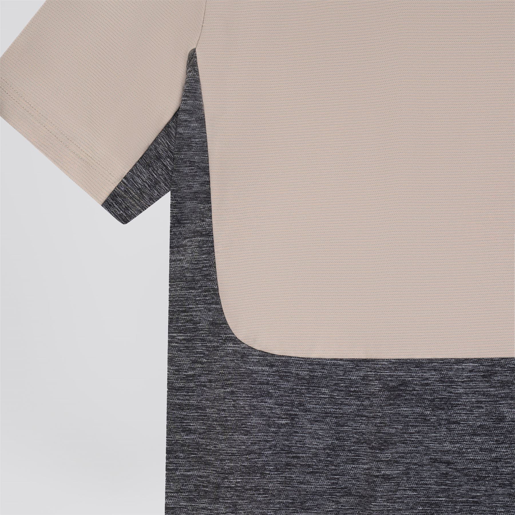 Panelled Mesh Polo Beige - Image 9