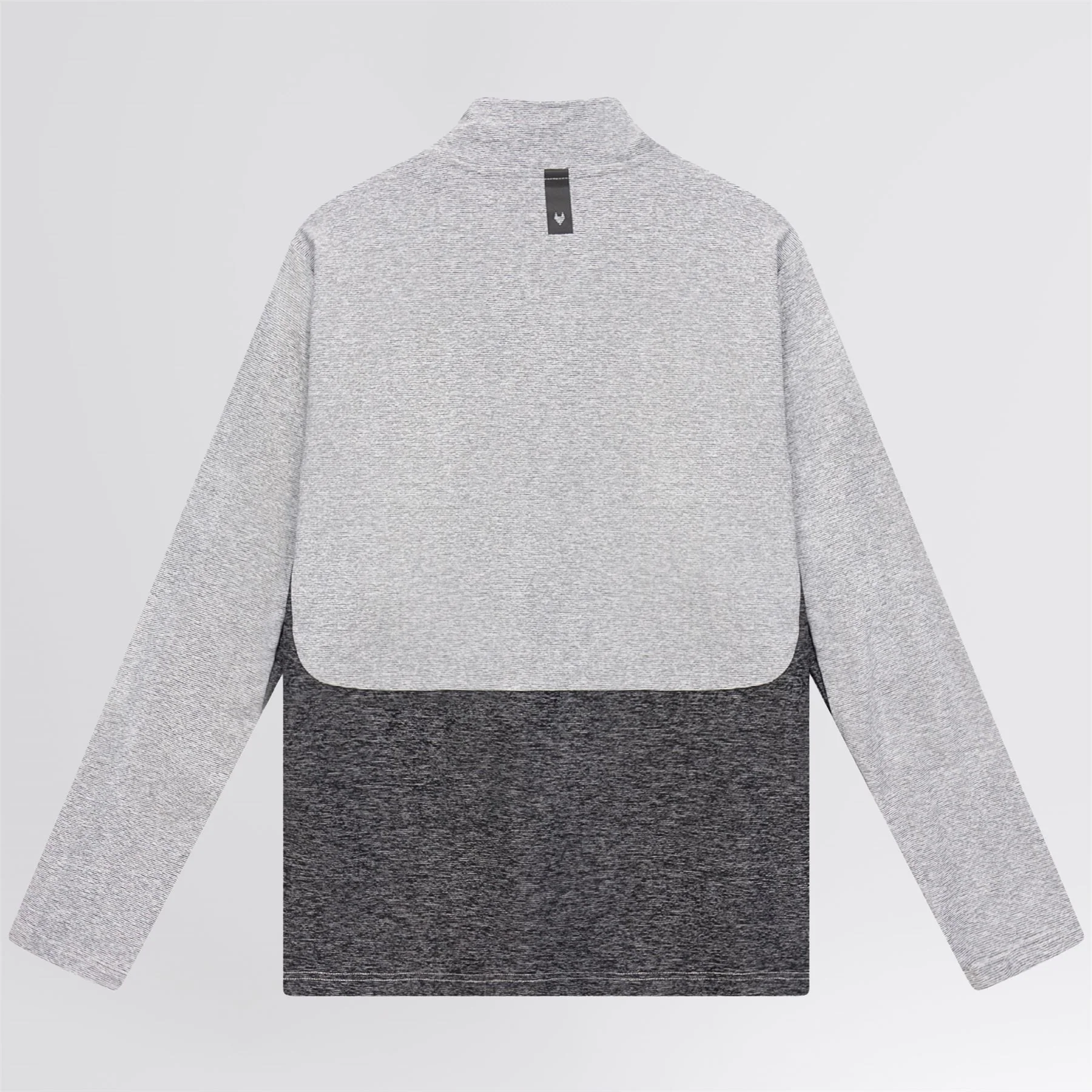 Panelled Mesh Quarter Zip Mid Layer Sage - Image 12