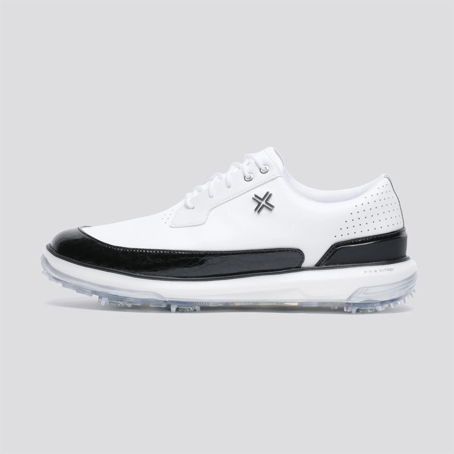 PAYNTR Moving Day SC RS Spiked Golf Shoes White/Black/Gator - Image 4