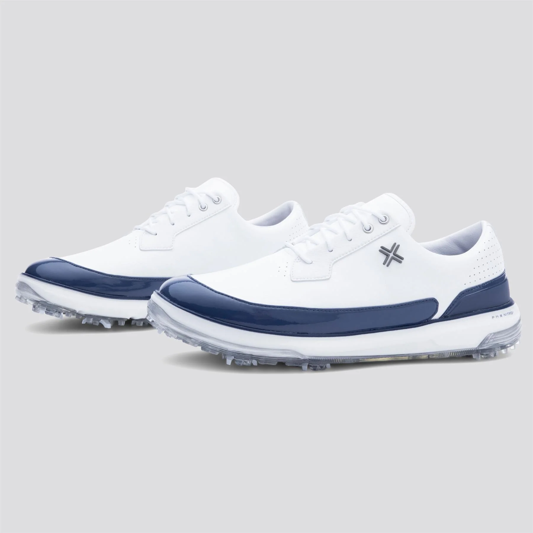 PAYNTR Moving Dy SC RS Spiked Golf Shoes White/Navy - Image 3