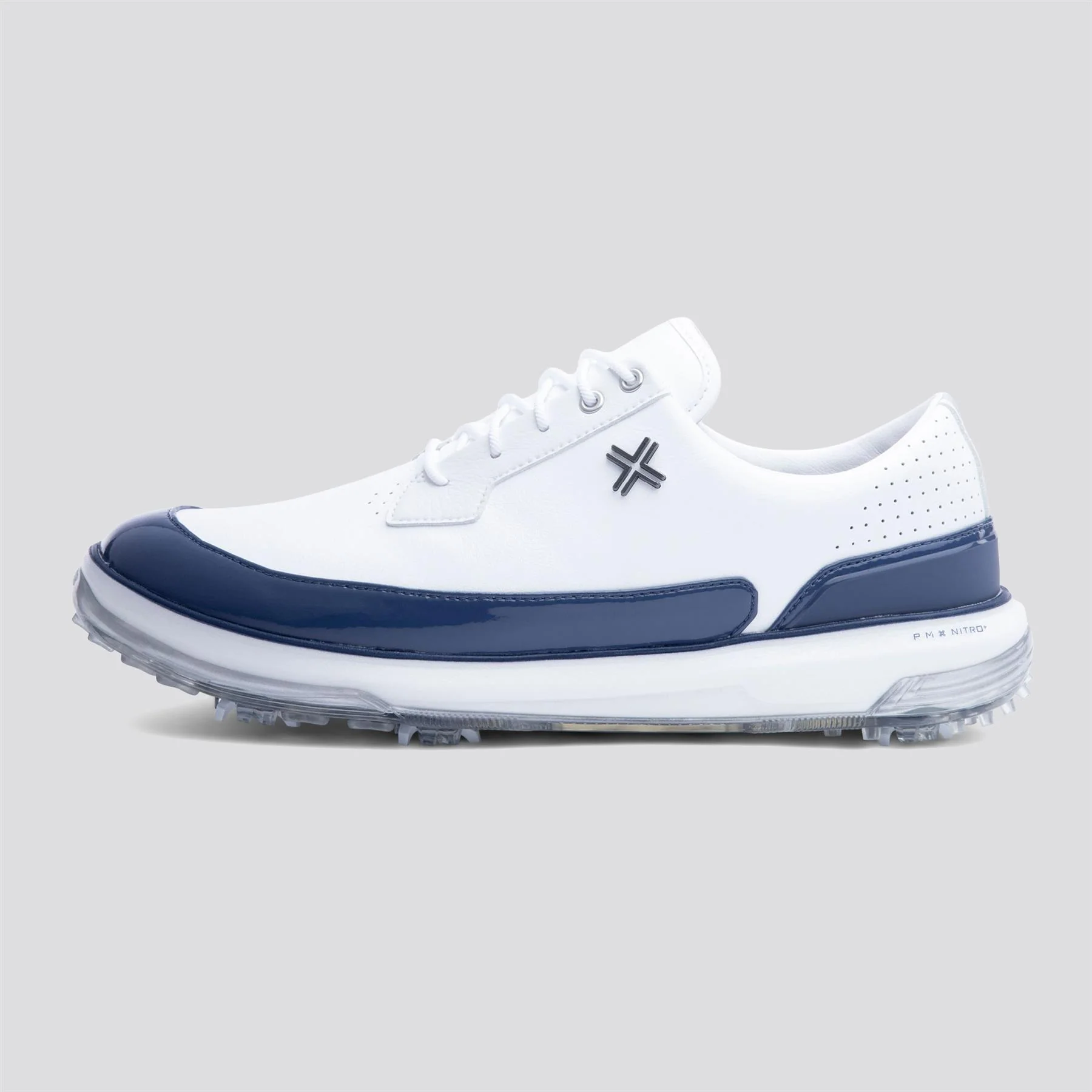 PAYNTR Moving Dy SC RS Spiked Golf Shoes White/Navy - Image 4