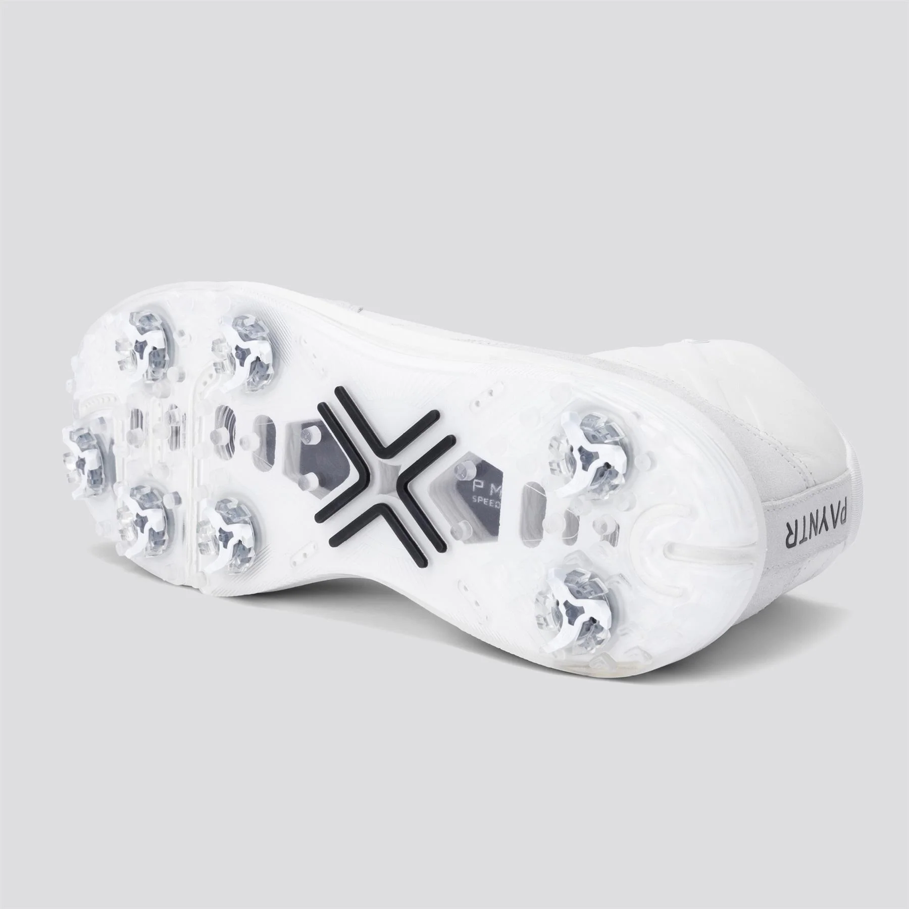 PAYNTR X Sport Mid LE RS Spiked Golf Shoes White/Black/Metallic Silver - Image 2