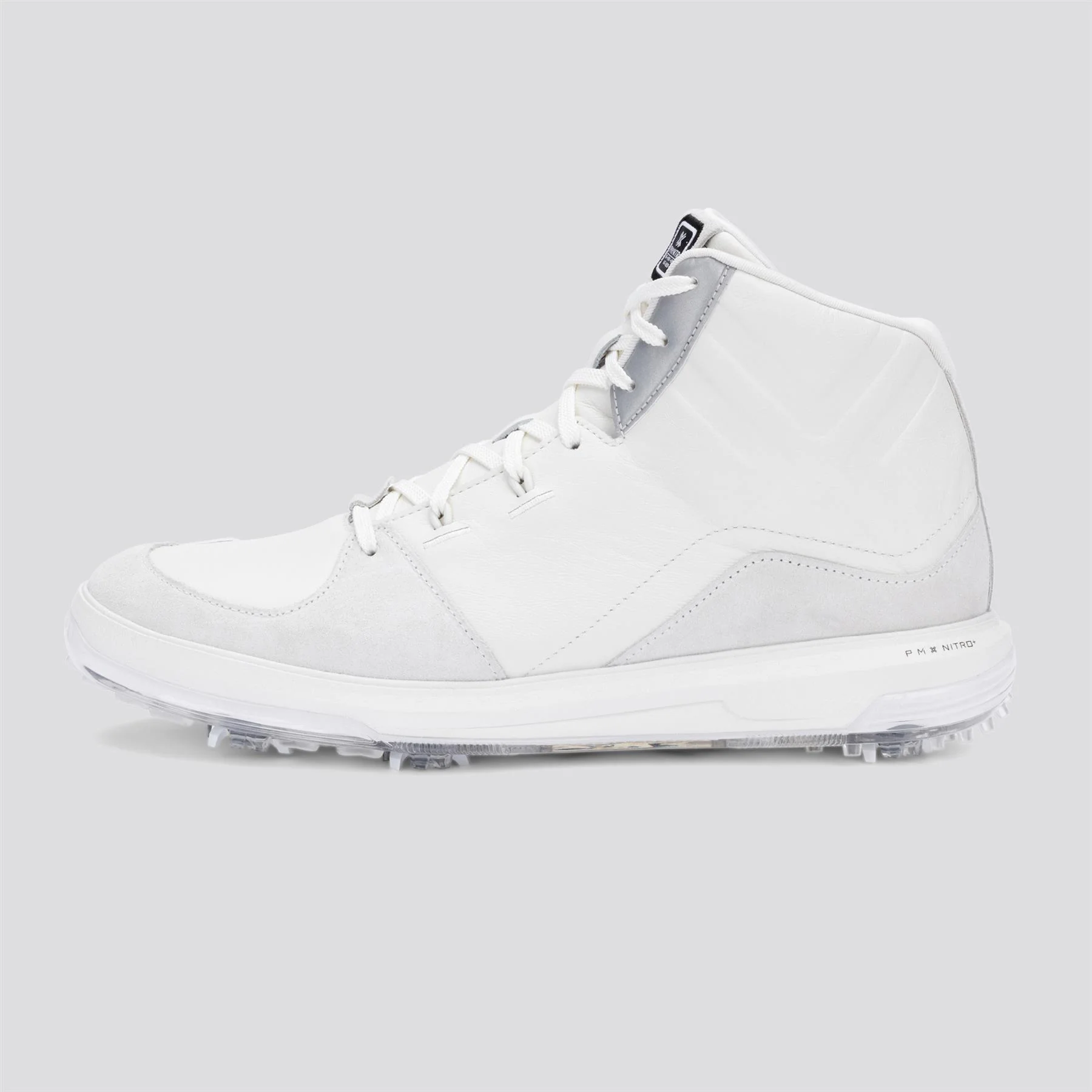 PAYNTR X Sport Mid LE RS Spiked Golf Shoes White/Black/Metallic Silver - Image 4