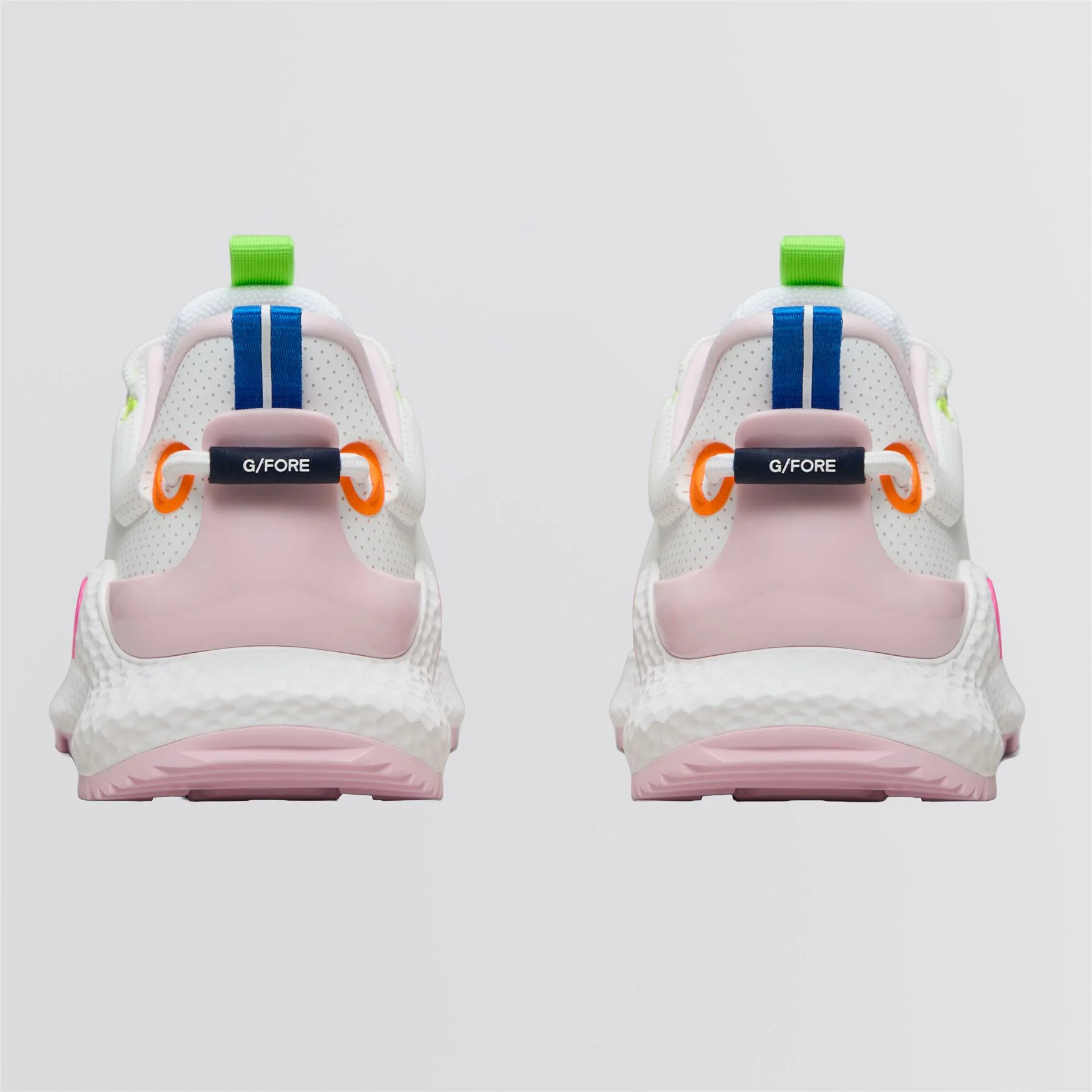 Perforated MG4+ O2 Spikeless Golf Shoe Snow/Multi - Image 4