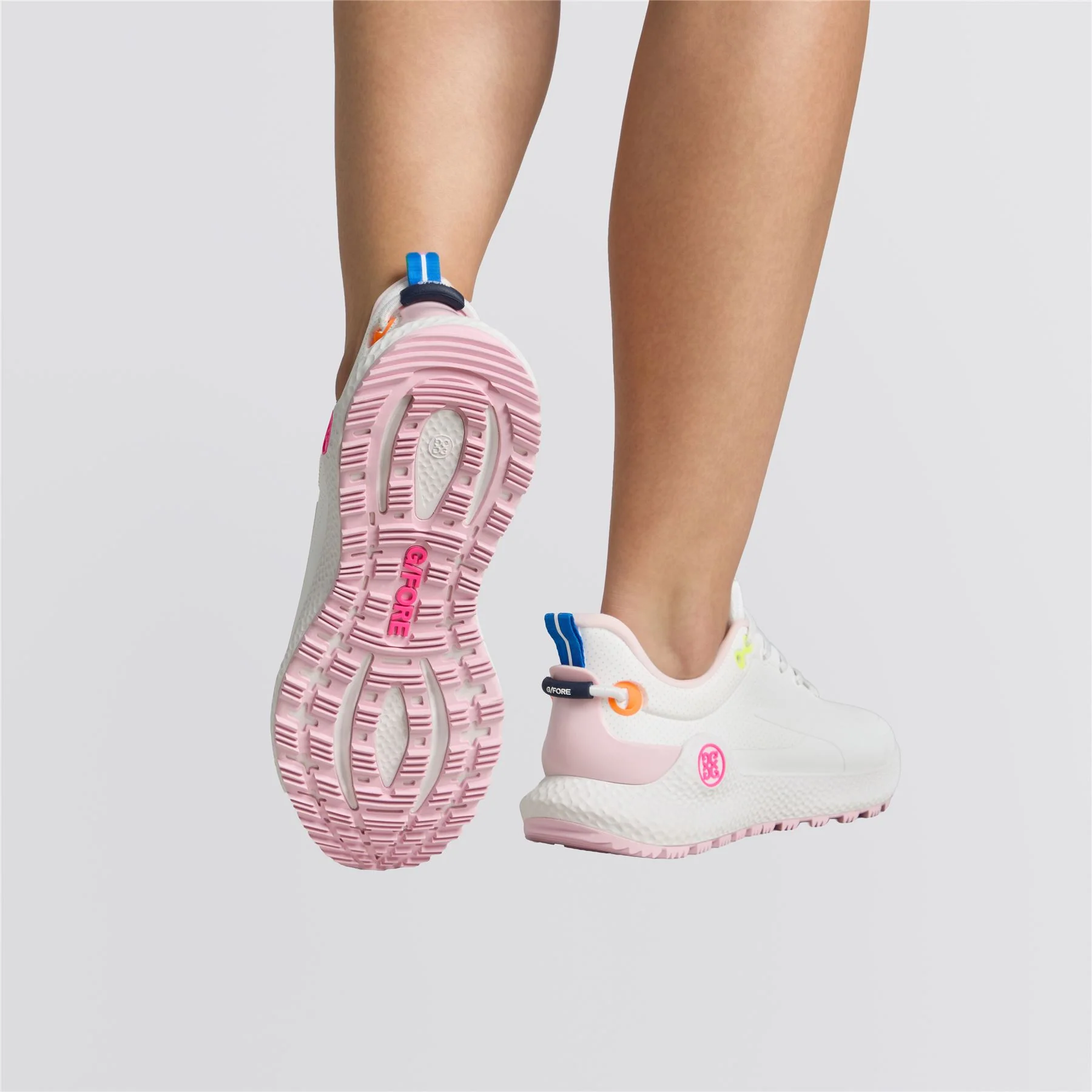 Perforated MG4+ O2 Spikeless Golf Shoe Snow/Multi - Image 5