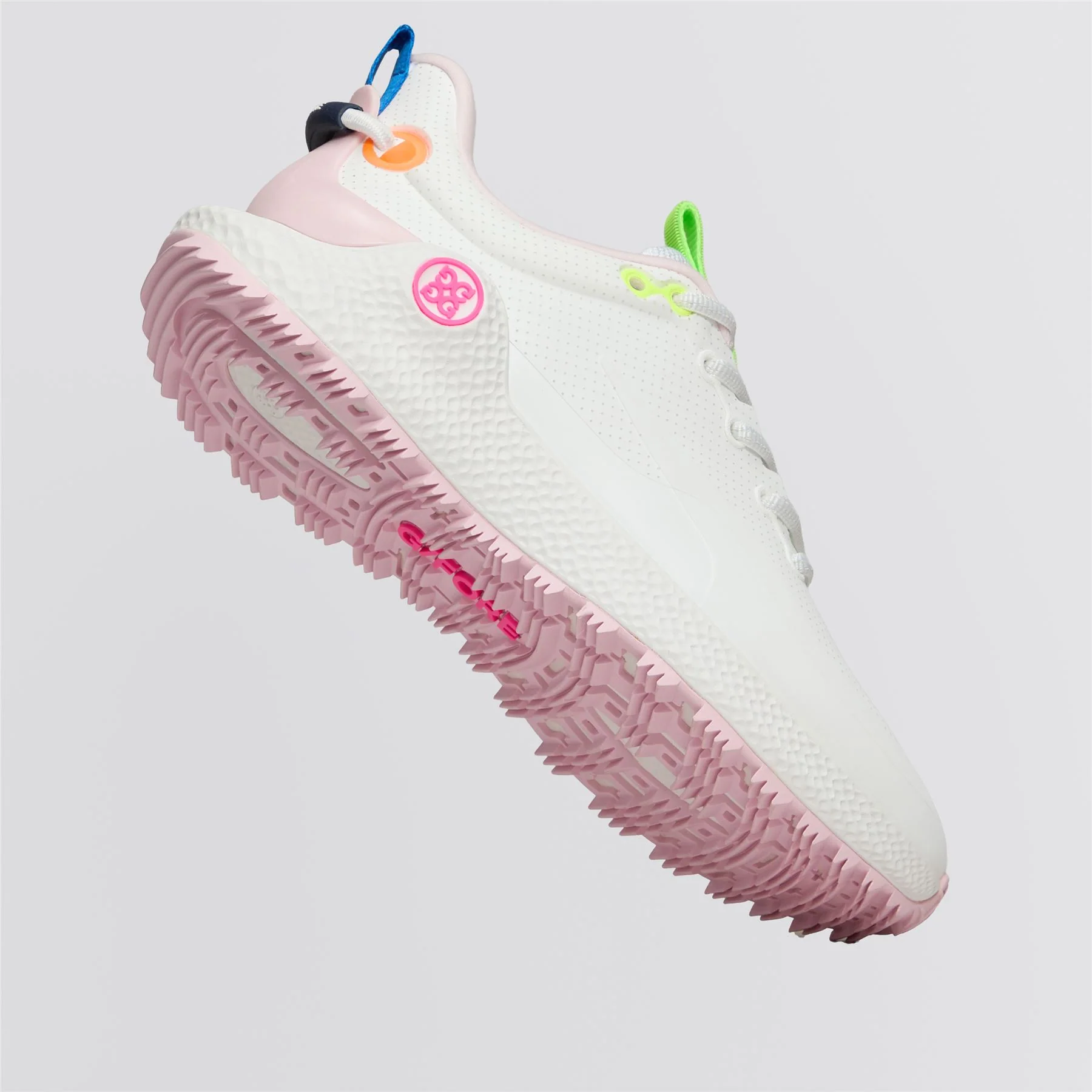 Perforated MG4+ O2 Spikeless Golf Shoe Snow/Multi - Image 6