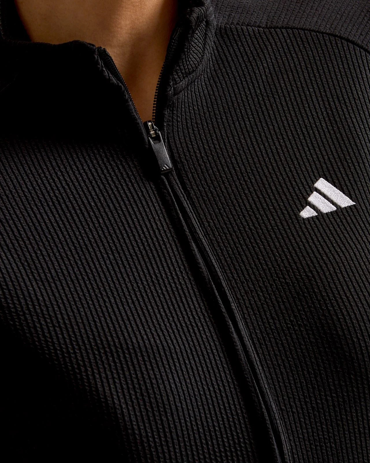 Performance Texture Full Zip Jacket Black - Image 5