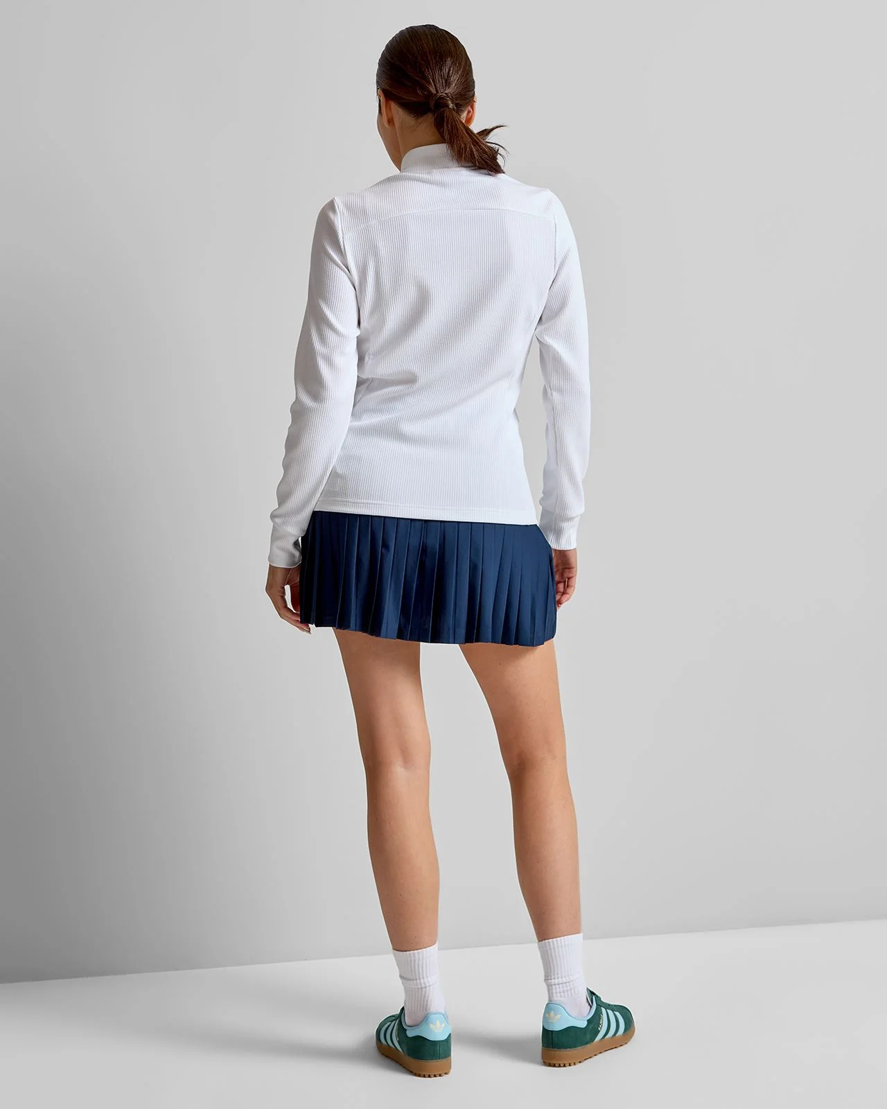 Performance Texture Full Zip Jacket White - Image 4