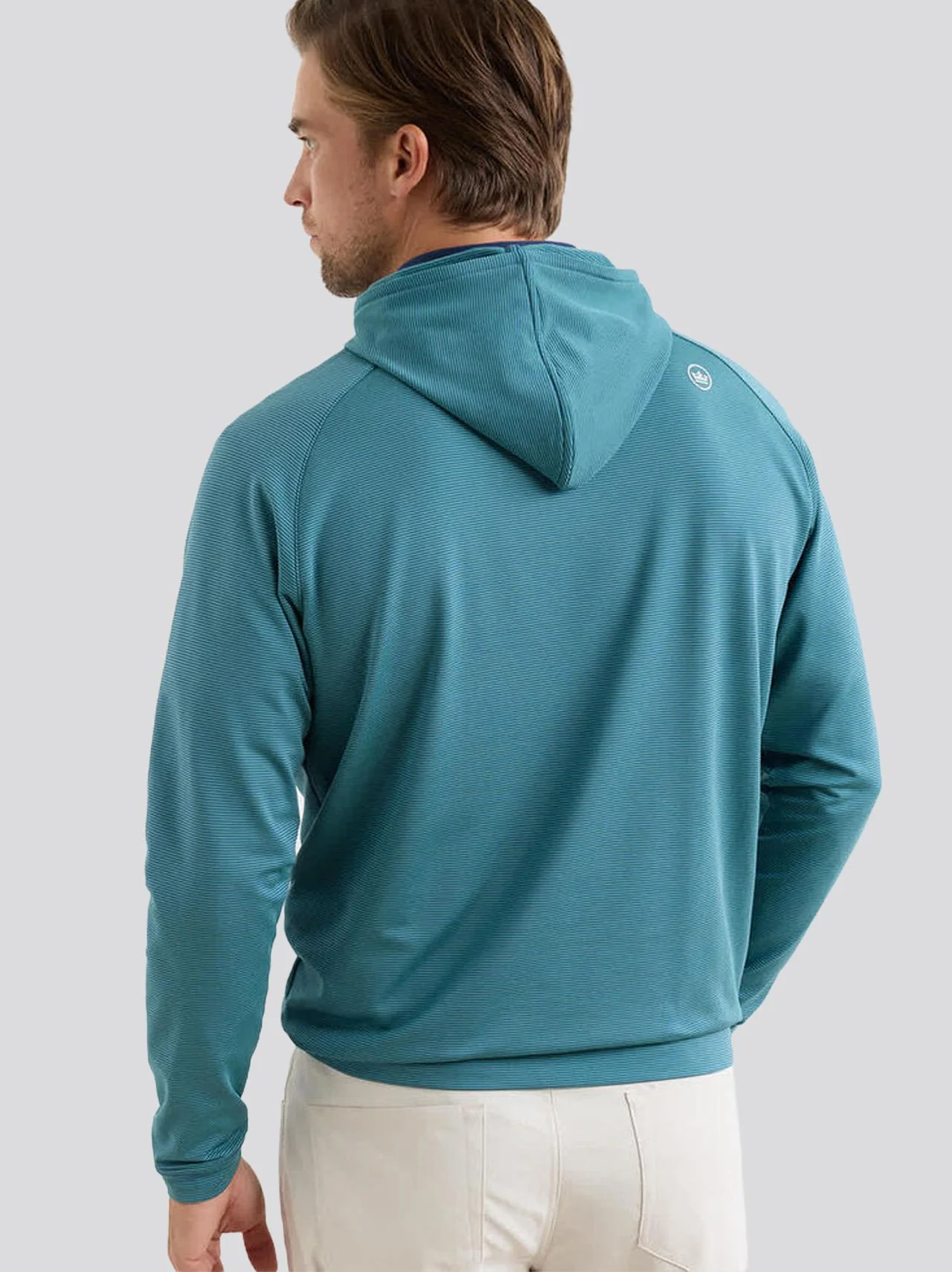 Pine Sugar Stripe Performance Hoodie Sport Navy - Image 3