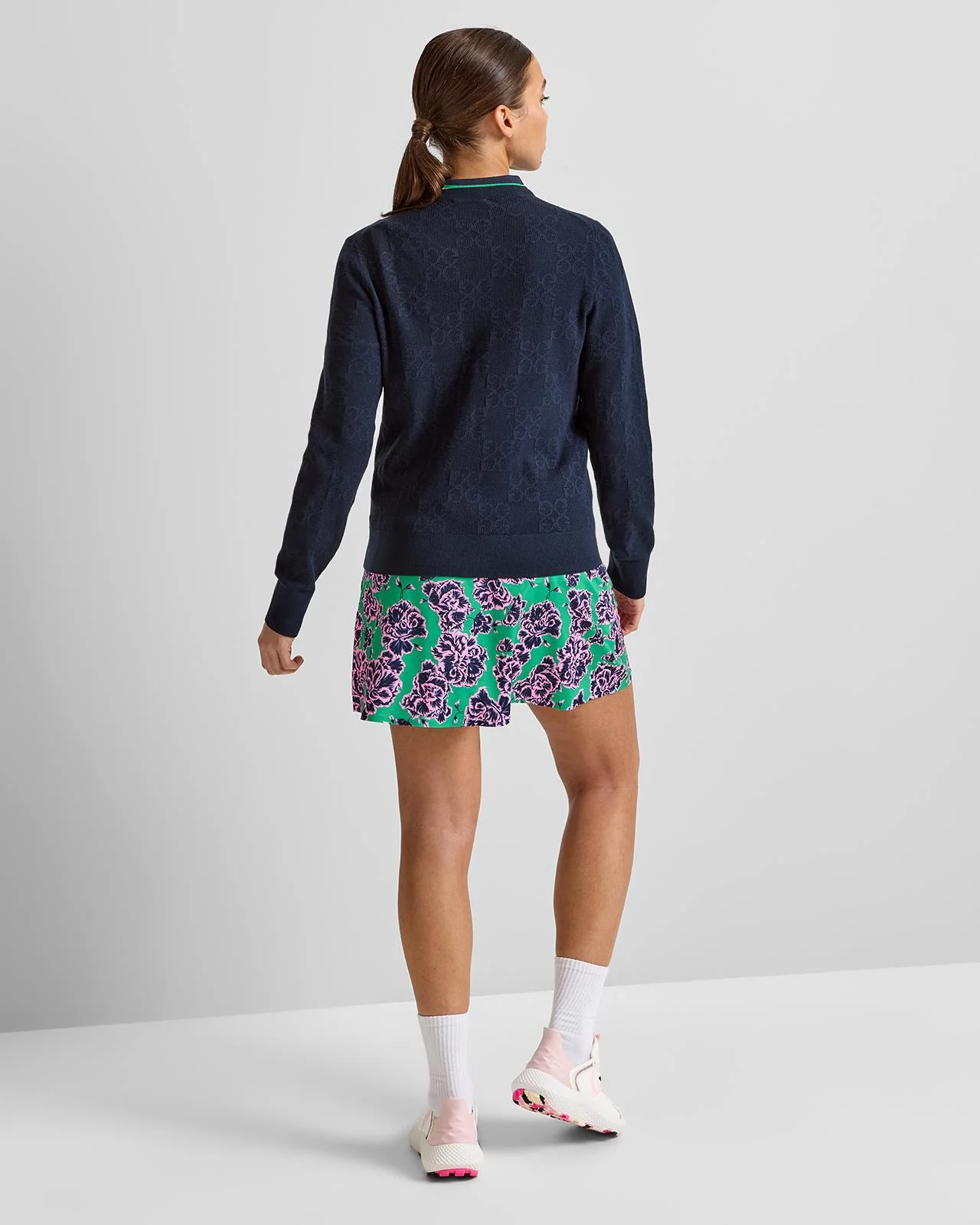 Pointelle G Crewneck Sweater Twilight - Image 4