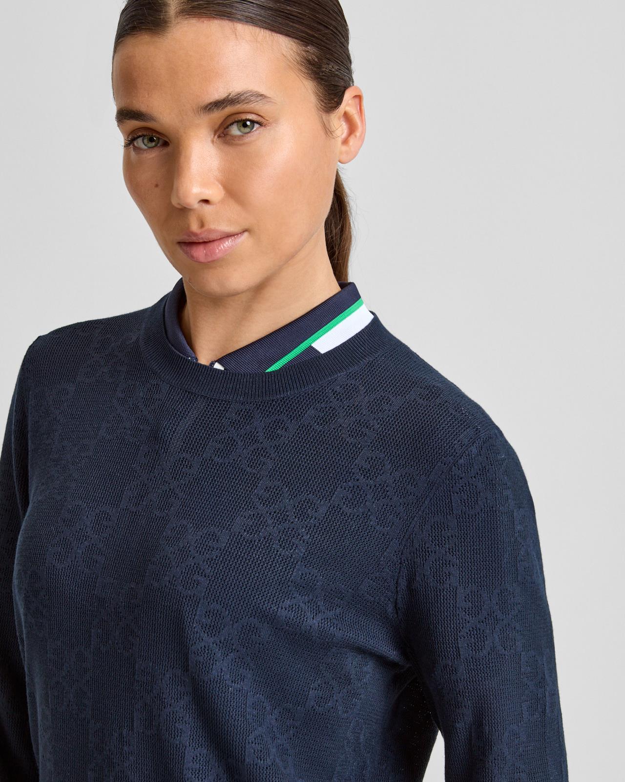 Pointelle G Crewneck Sweater Twilight - Image 5