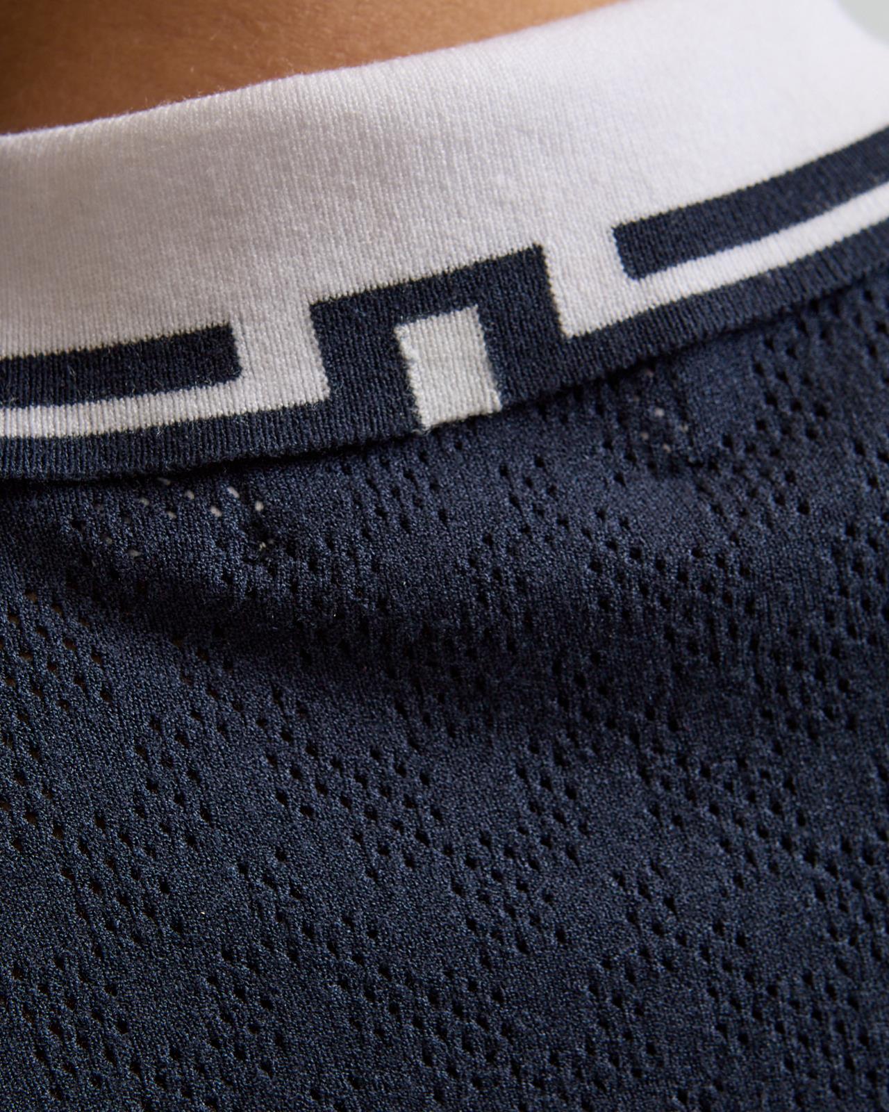 Polly Pointelle Polo JL Navy - Image 5