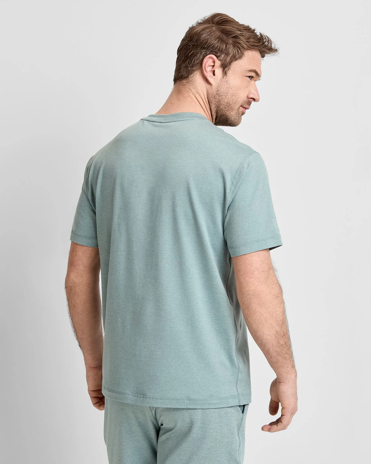 Ponto Performance Tee Misty Blue Heather - Image 2