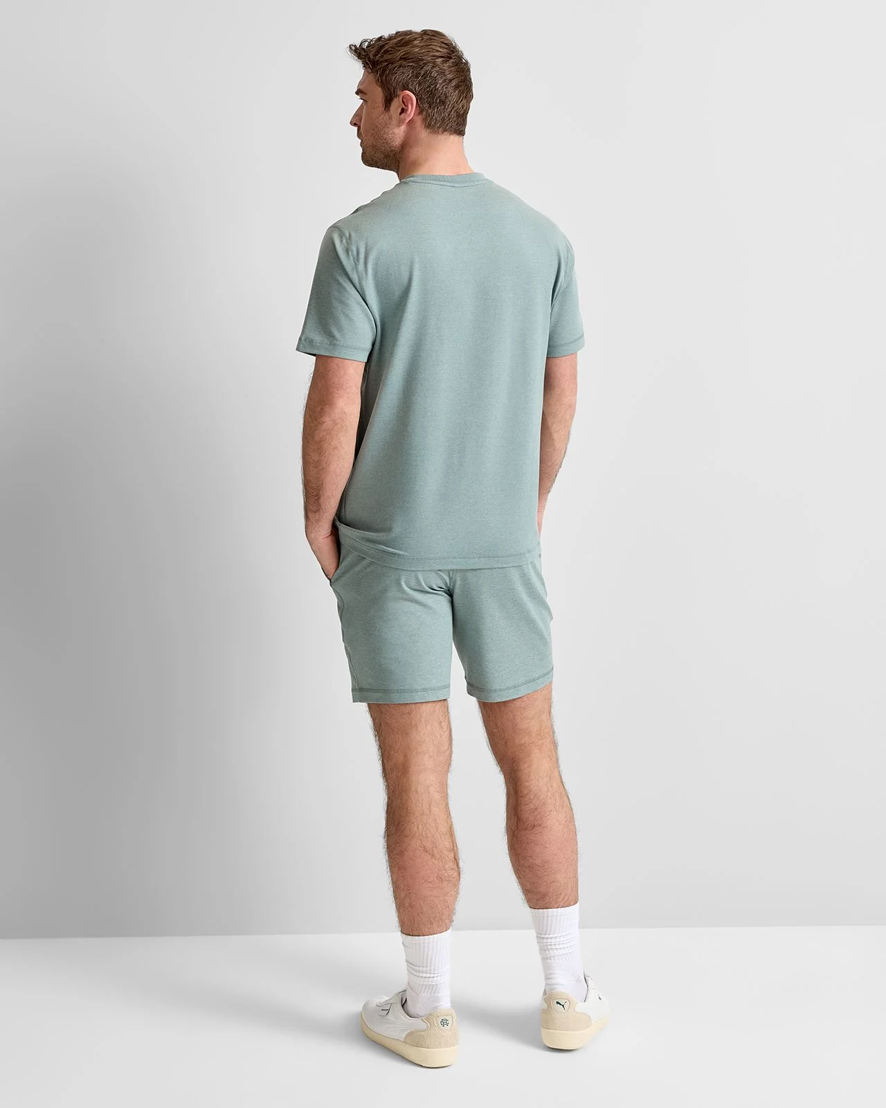 Ponto Performance Tee Misty Blue Heather - Image 4