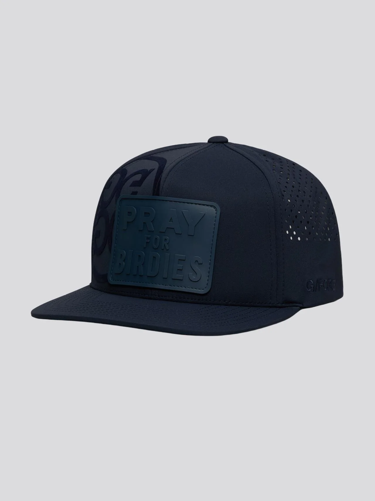 Pray For Birdies Patch Perforated Delta Hat Twilight