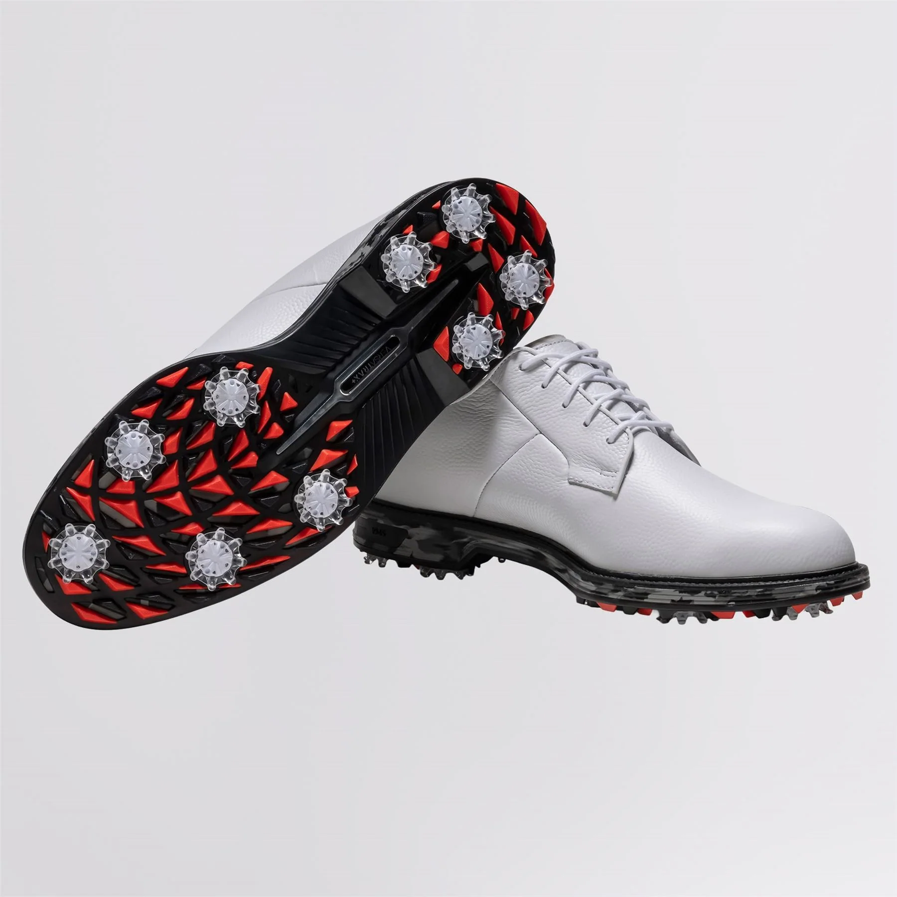 Premiere Series Field Spiked Golf Shoes White/Black/Red - Image 4