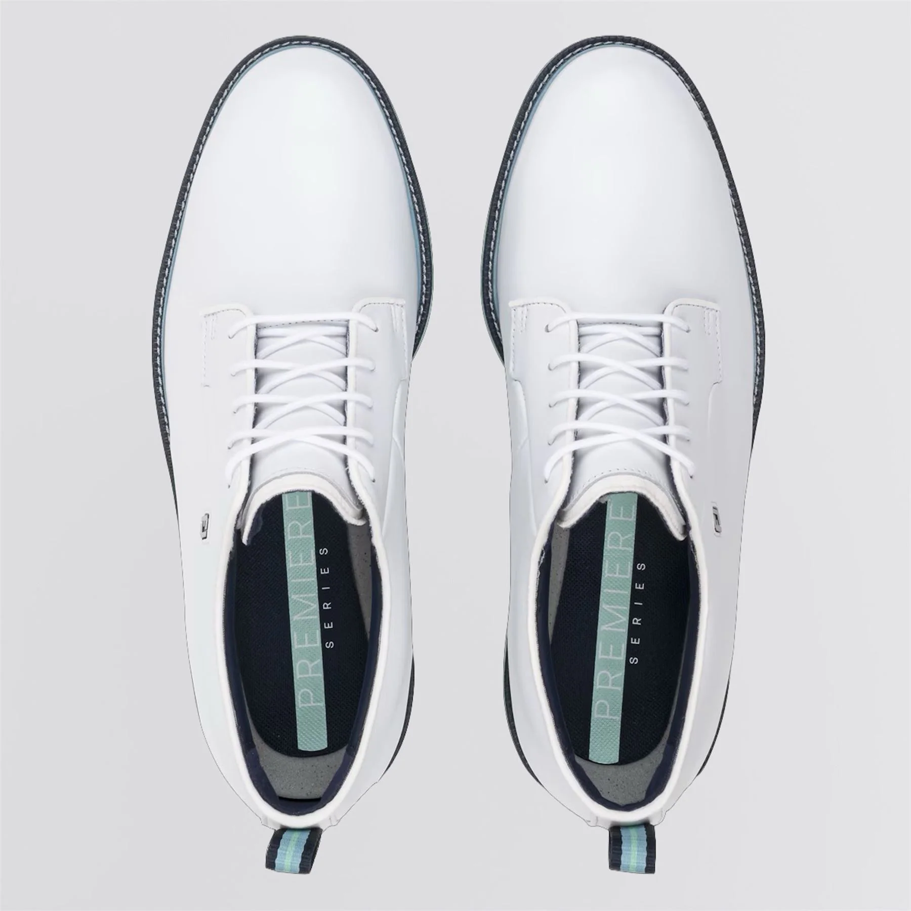 Premiere Series Field Spiked Golf Shoes White/Mint/Blue - Image 5