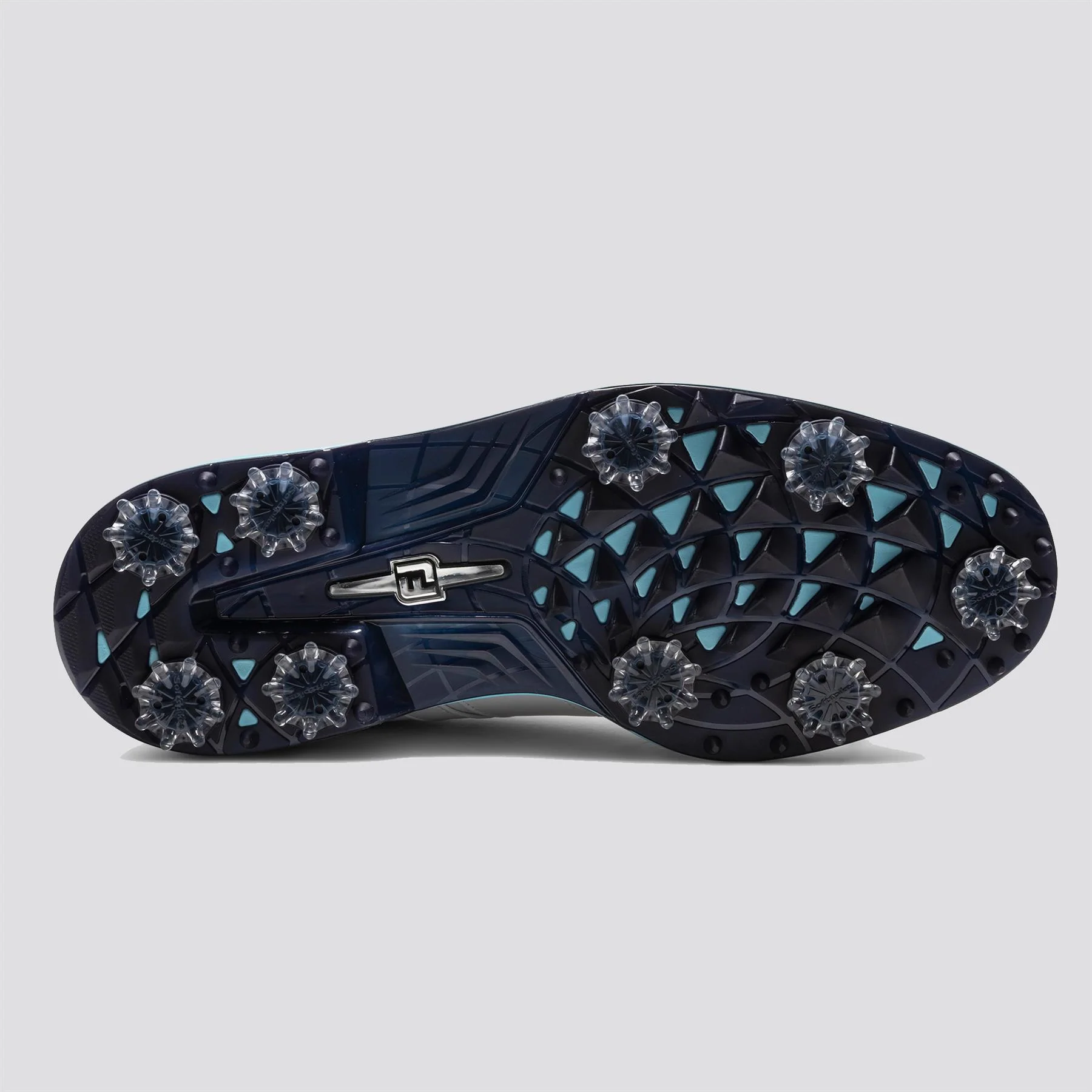 Premier Series Packard Spiked Golf Shoes White/Navy/Blue - Image 2