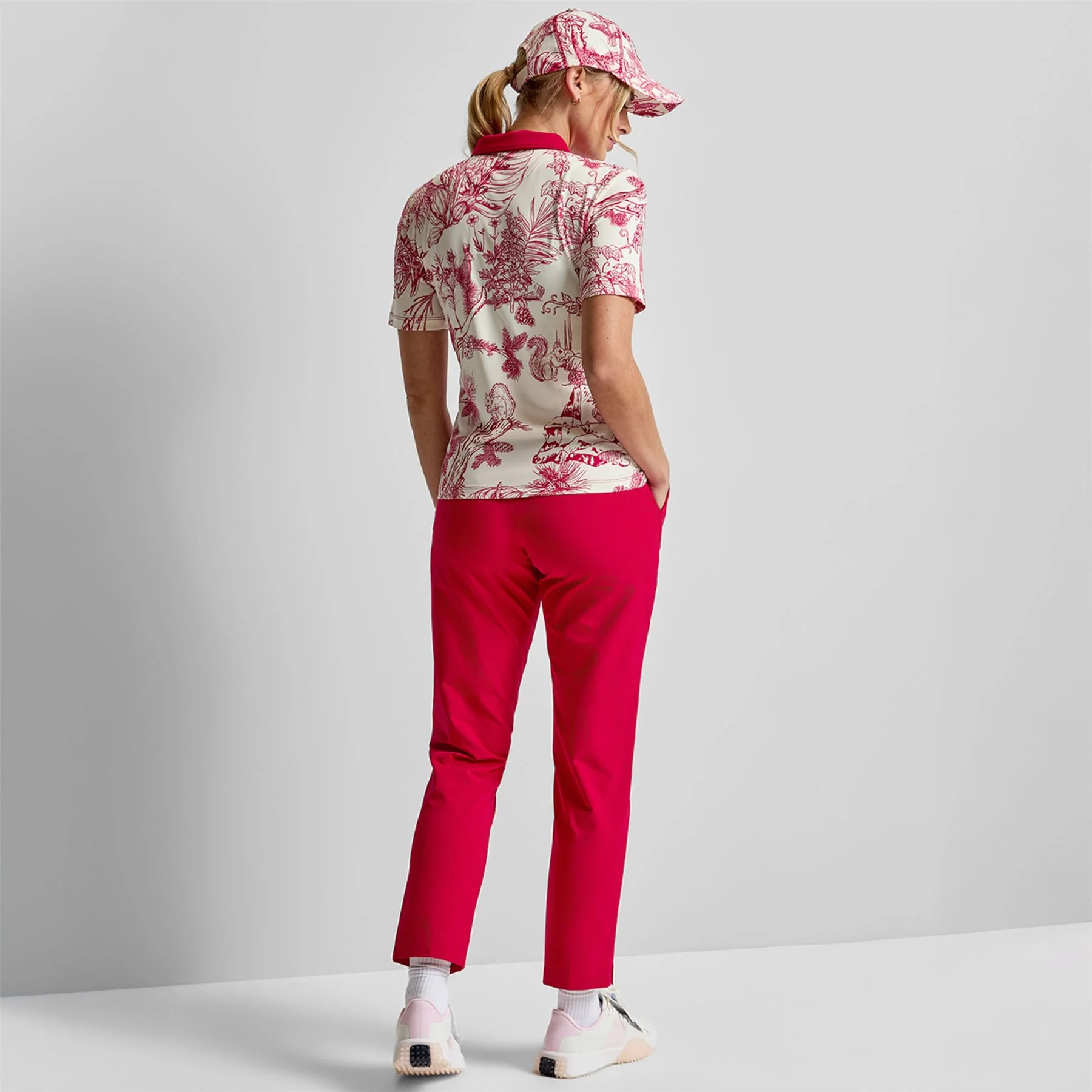 Printed Polo Red Botanical - Image 4