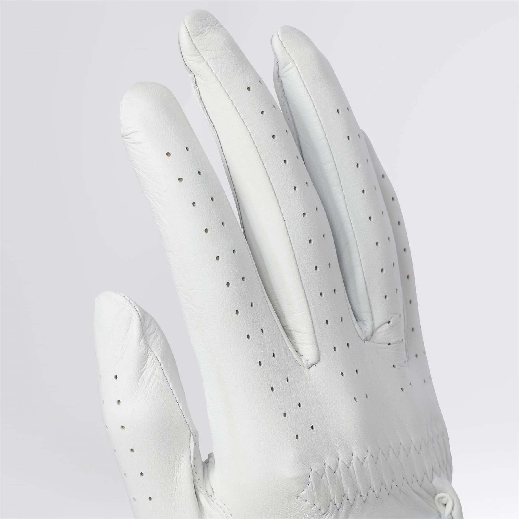 Pro Leather Right Hand Golf Glove White - Image 4