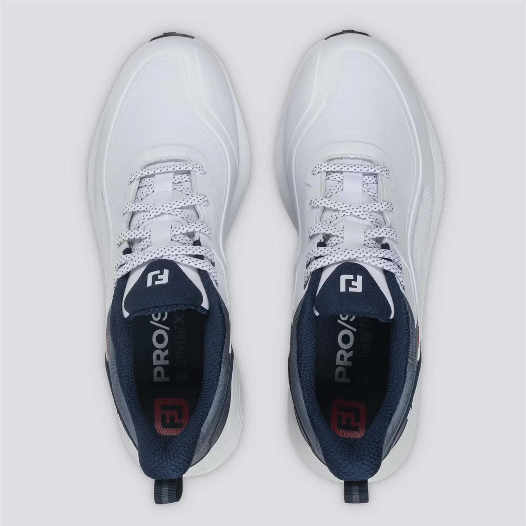 Pro Spikeless Golf Shoes White/Blue/Red - Image 5