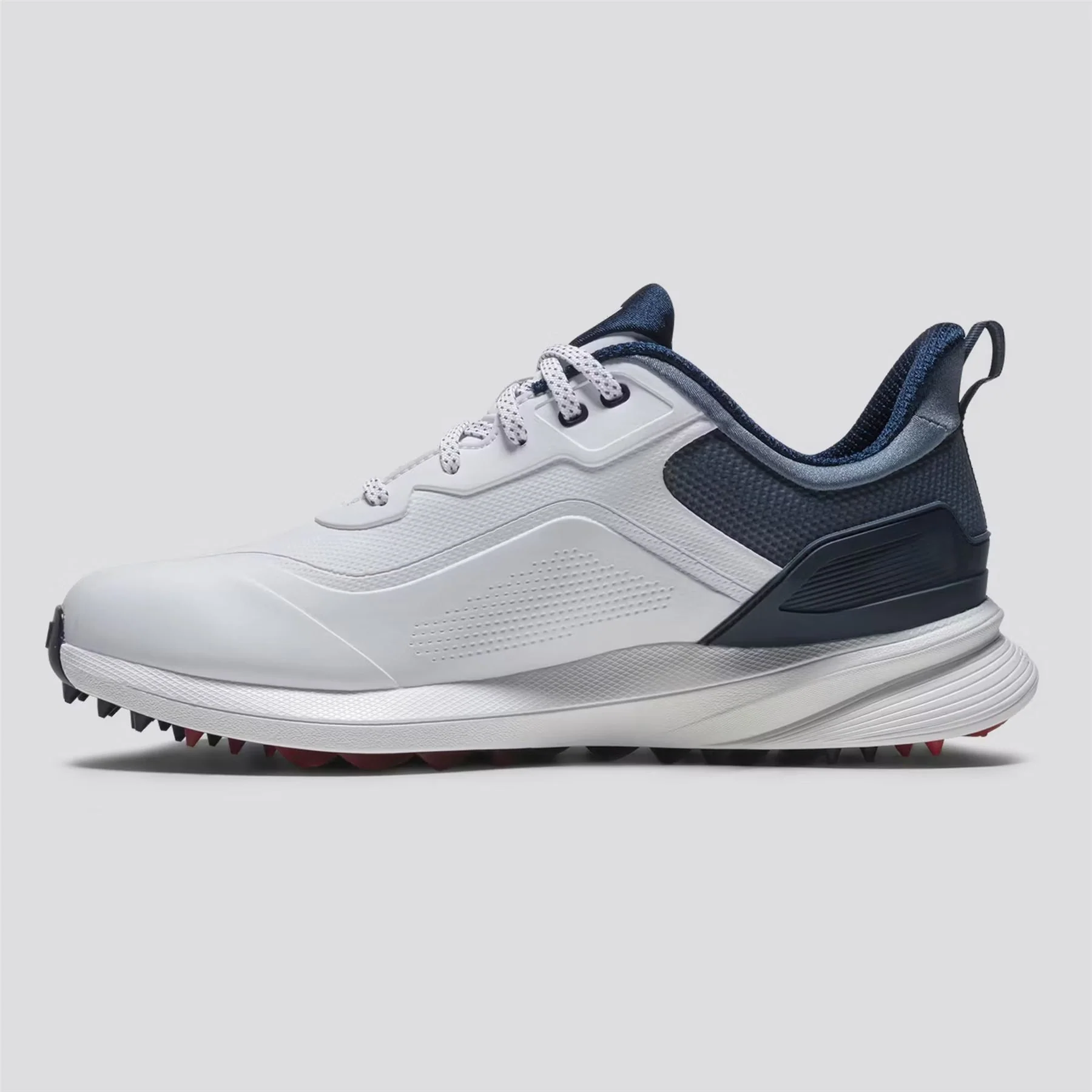 Pro Spikeless Golf Shoes White/Blue/Red - Image 6
