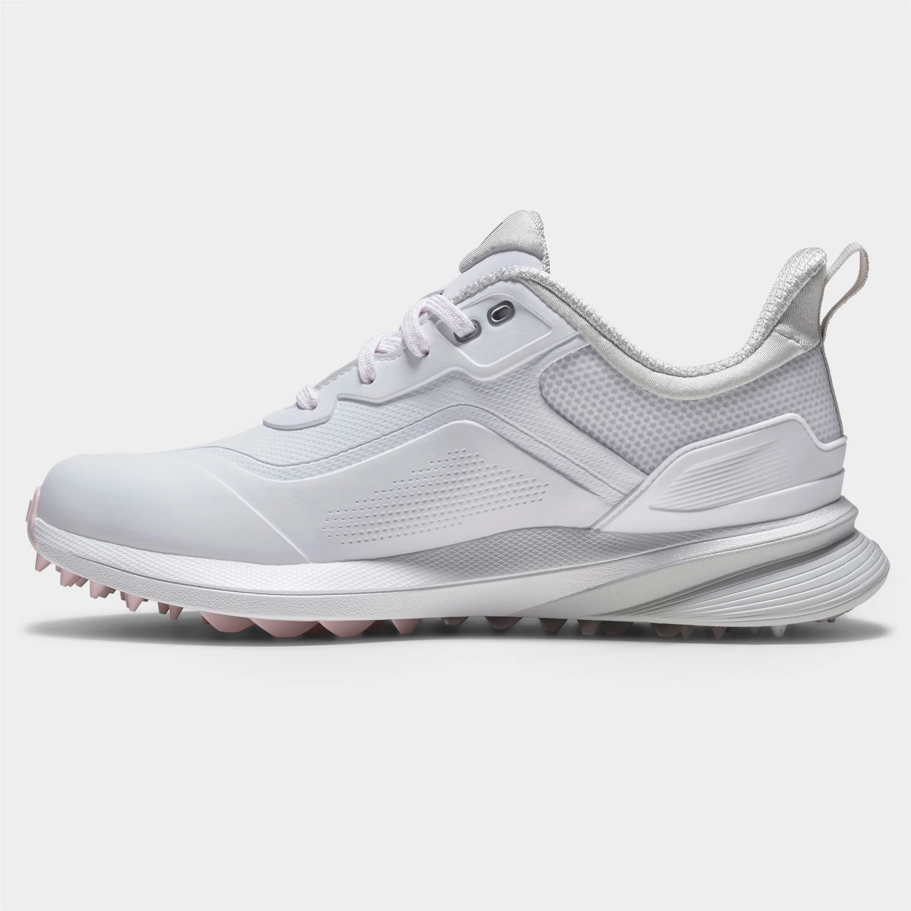 Pro Spikeless Golf Shoes White/Grey - Image 3